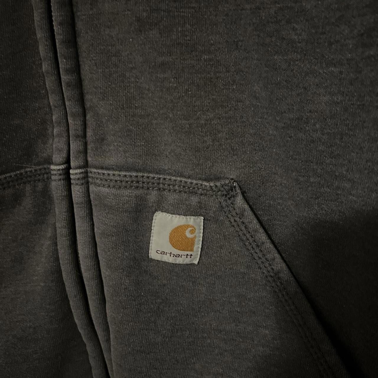 Carhartt Carhartt Y2K Faded Hoodie Black and Grey Jacket Mens Size US L / EU 52-54 / 3 - 3 Thumbnail