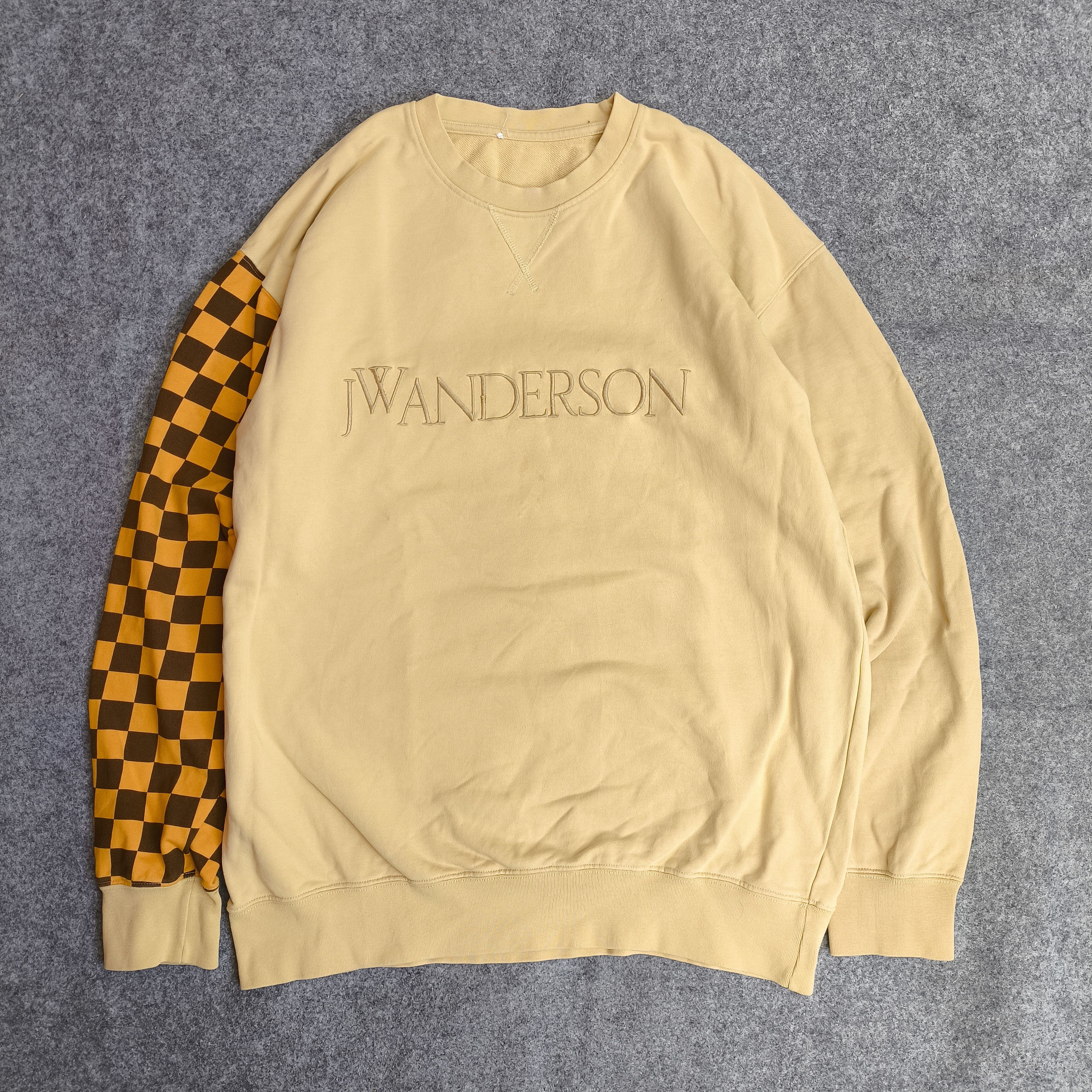 JW Anderson JW Anderson colorful checker sleeve sweatshirt crewneck Size US L / EU 52-54 / 3 - 1 Thumbnail