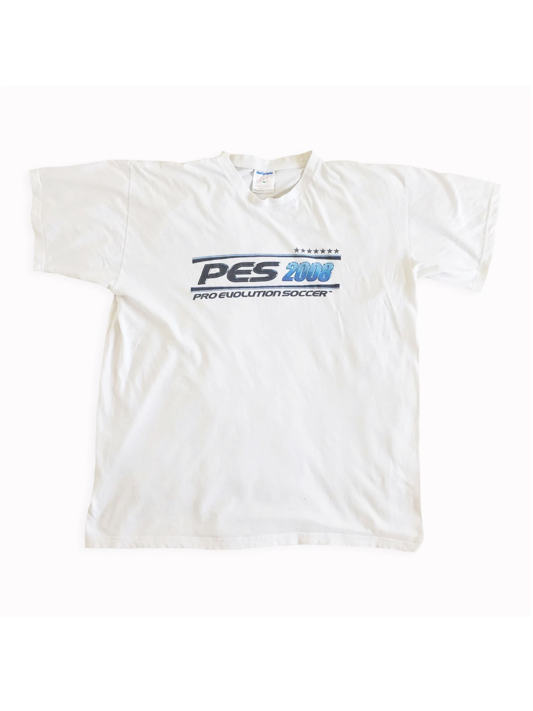 Vintage 2008 Pro Evolution Soccer T shirt PES Tee Konami PlayStation Size US L / EU 52-54 / 3 - 1 Thumbnail