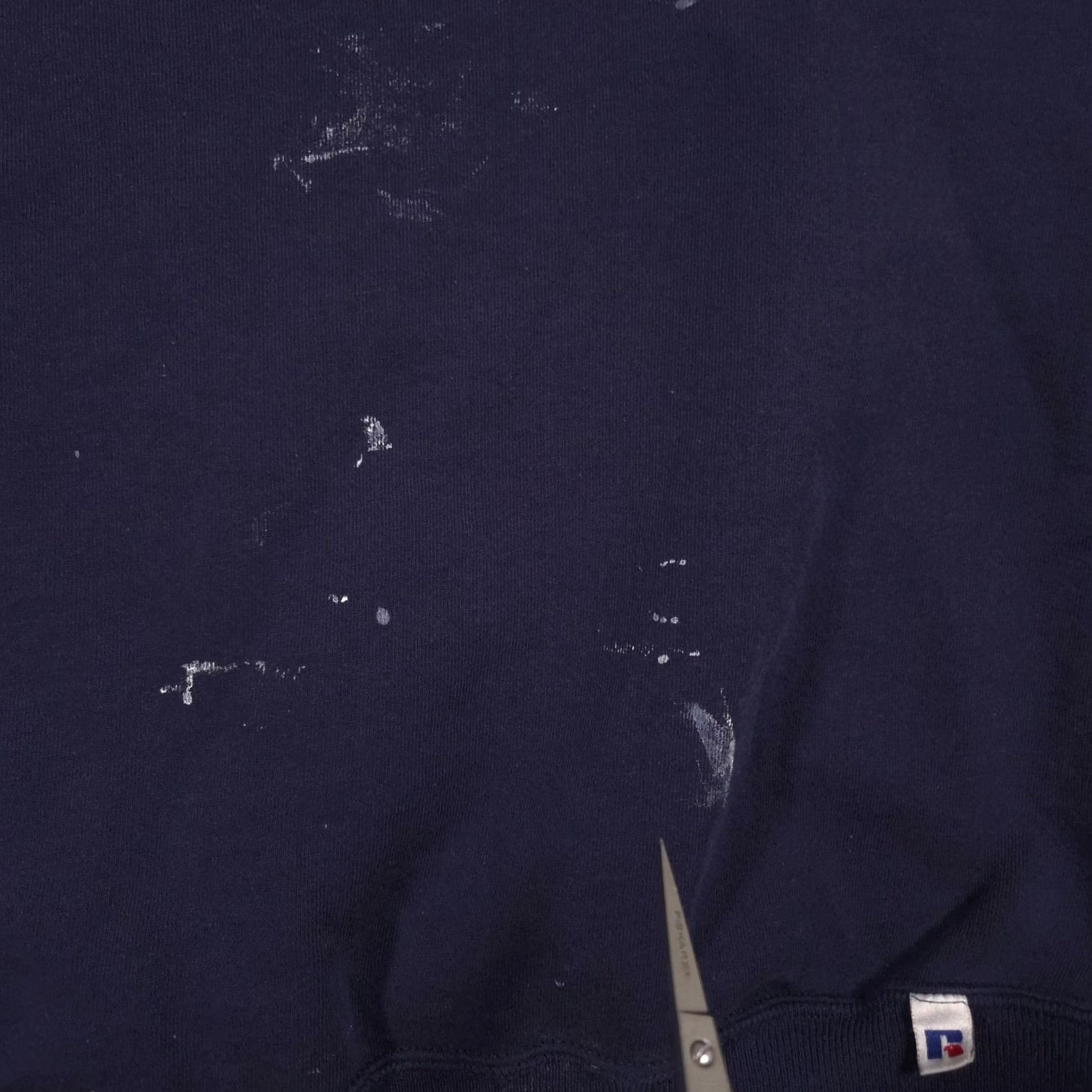 Russell Athletic VINTAGE Russell Athletic Sweatshirt Mens XL Navy Crewneck Paint Stains USA 90s Size US XL / EU 56 / 4 - 5 Thumbnail