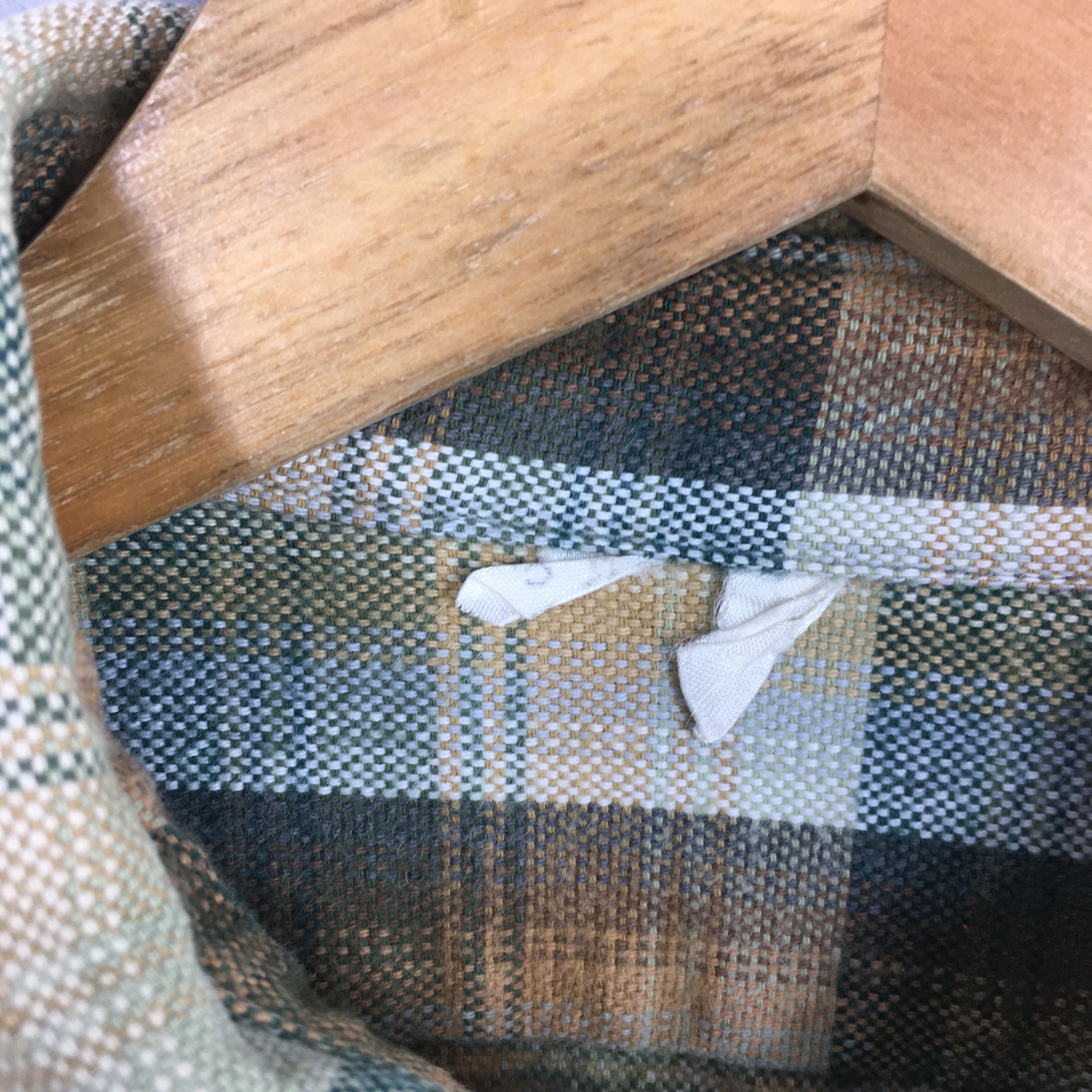 Vintage Vintage 80s Tartan Checkered Extra Long 3 Button Shirt Size US M / EU 48-50 / 2 - 6 Thumbnail