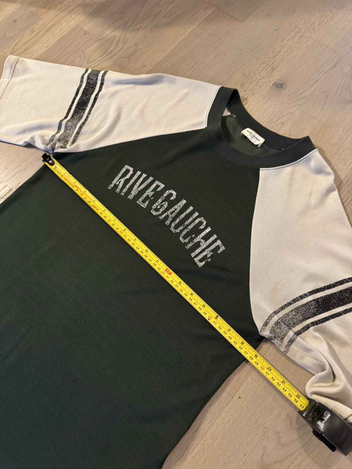 Saint Laurent Paris SAINT LAURENT tshirt sizes shown in photos by tape measure Size US S / EU 44-46 / 1 - 10 Thumbnail