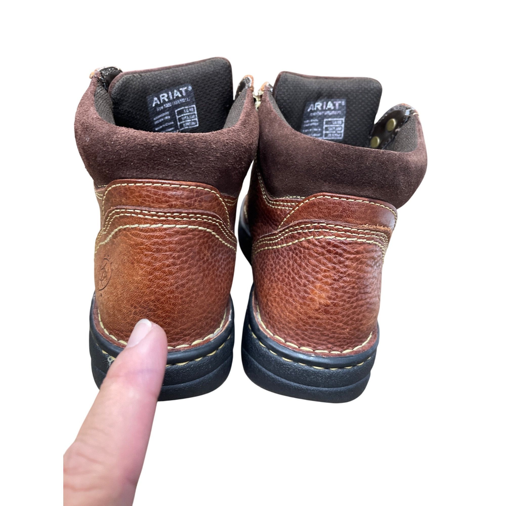 Ariat Ariat Womens Brown Leather Terrain Lace-Up Ankle Boots Size Size US 8 / IT 38 - 15 Thumbnail