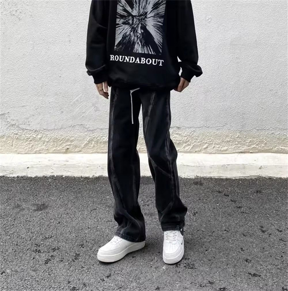 Designer × Japanese Brand × Jean Patchwork Stitch Stacked Vintage Retro Jeans y2k Size US 30 / EU 46 - 2 Thumbnail