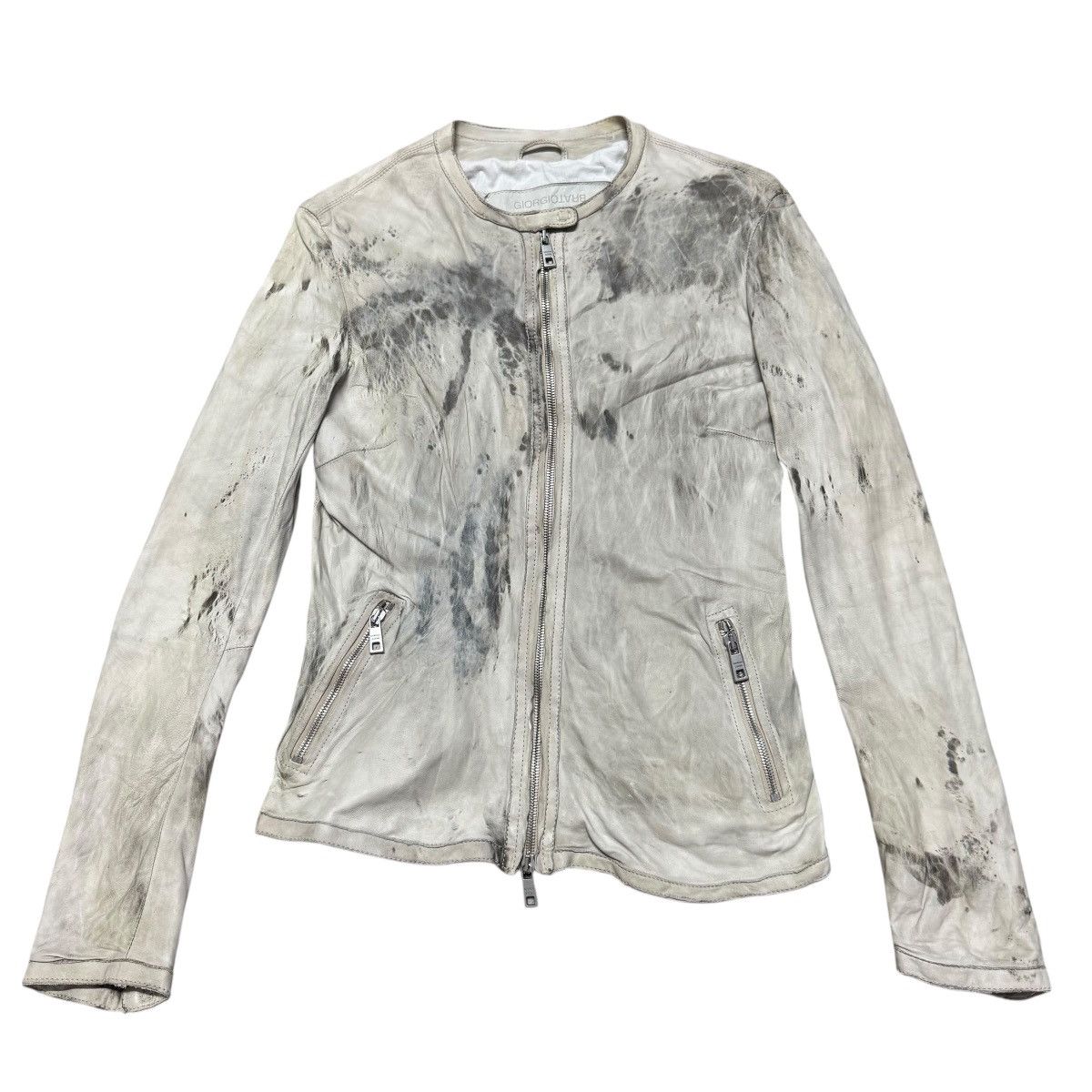 Giorgio Brato Giorgio Brato Brush Leather Jacket Size M / US 6-8 / IT 42-44 - 1 Thumbnail
