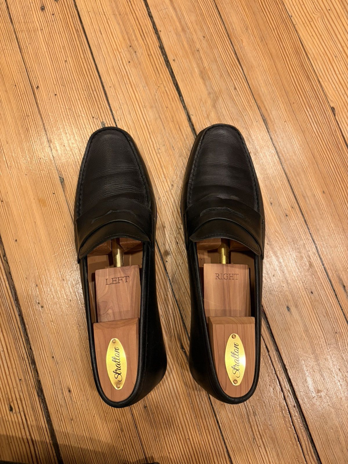 J.M. Weston JM Weston 625 Loafer Black 7.5E Size US 7.5 / EU 40-41 - 3 Thumbnail