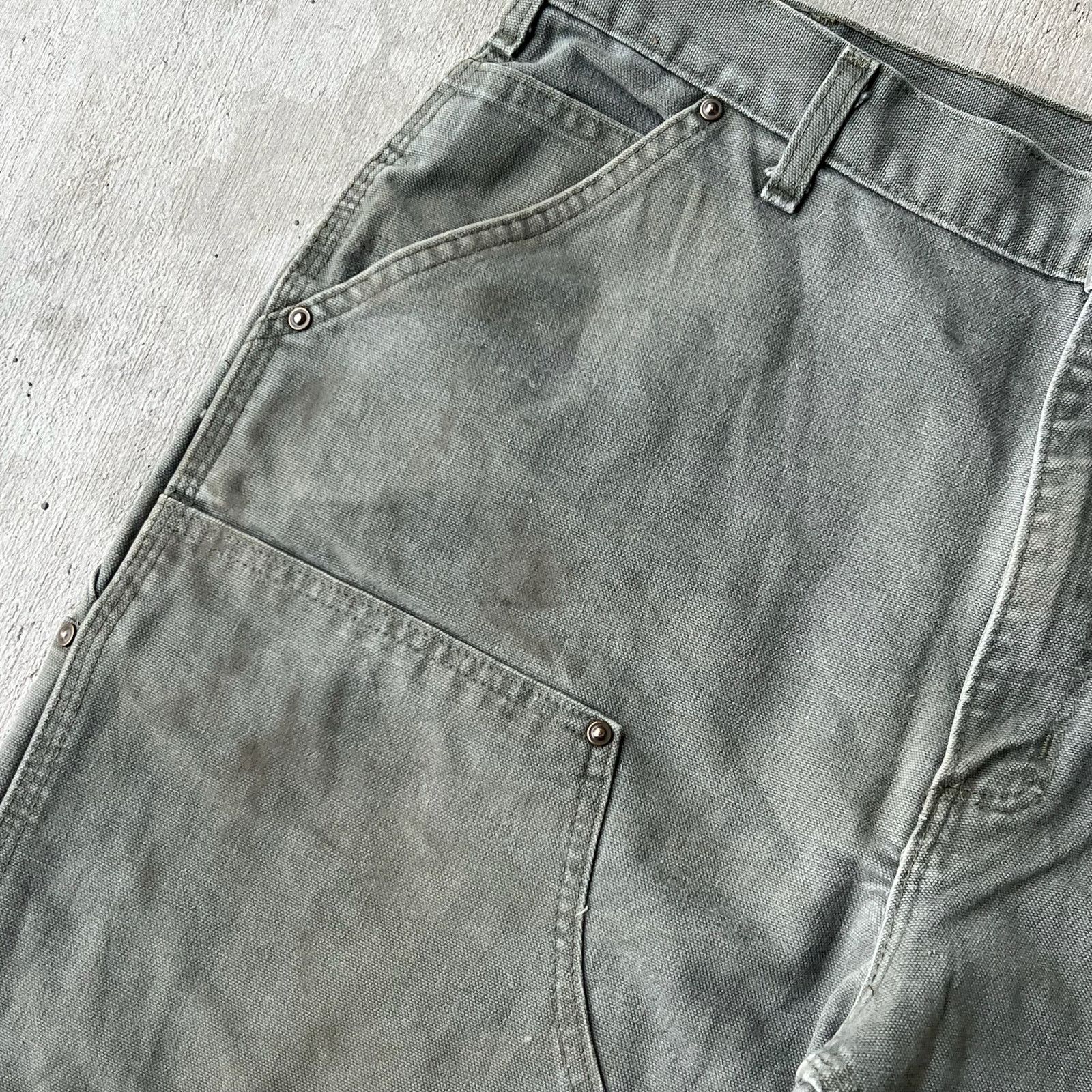 Carhartt × Vintage Carhartt green double knee work wear carpenter pants Size US 35 - 11 Thumbnail