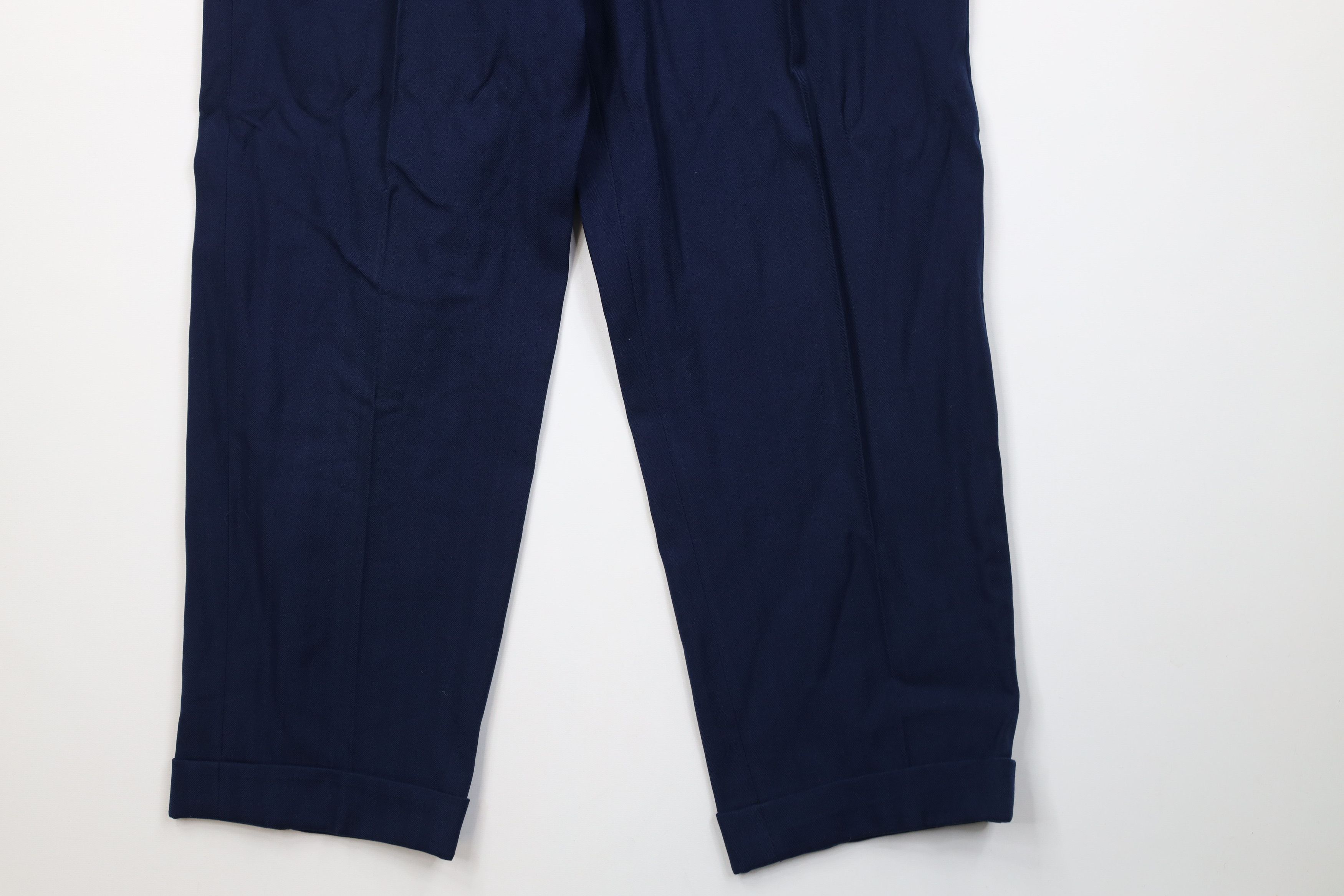 Vintage Vintage 50s Hollywood Regency Gabardine Herringbone Pants Size US 32 / EU 48 - 4 Thumbnail