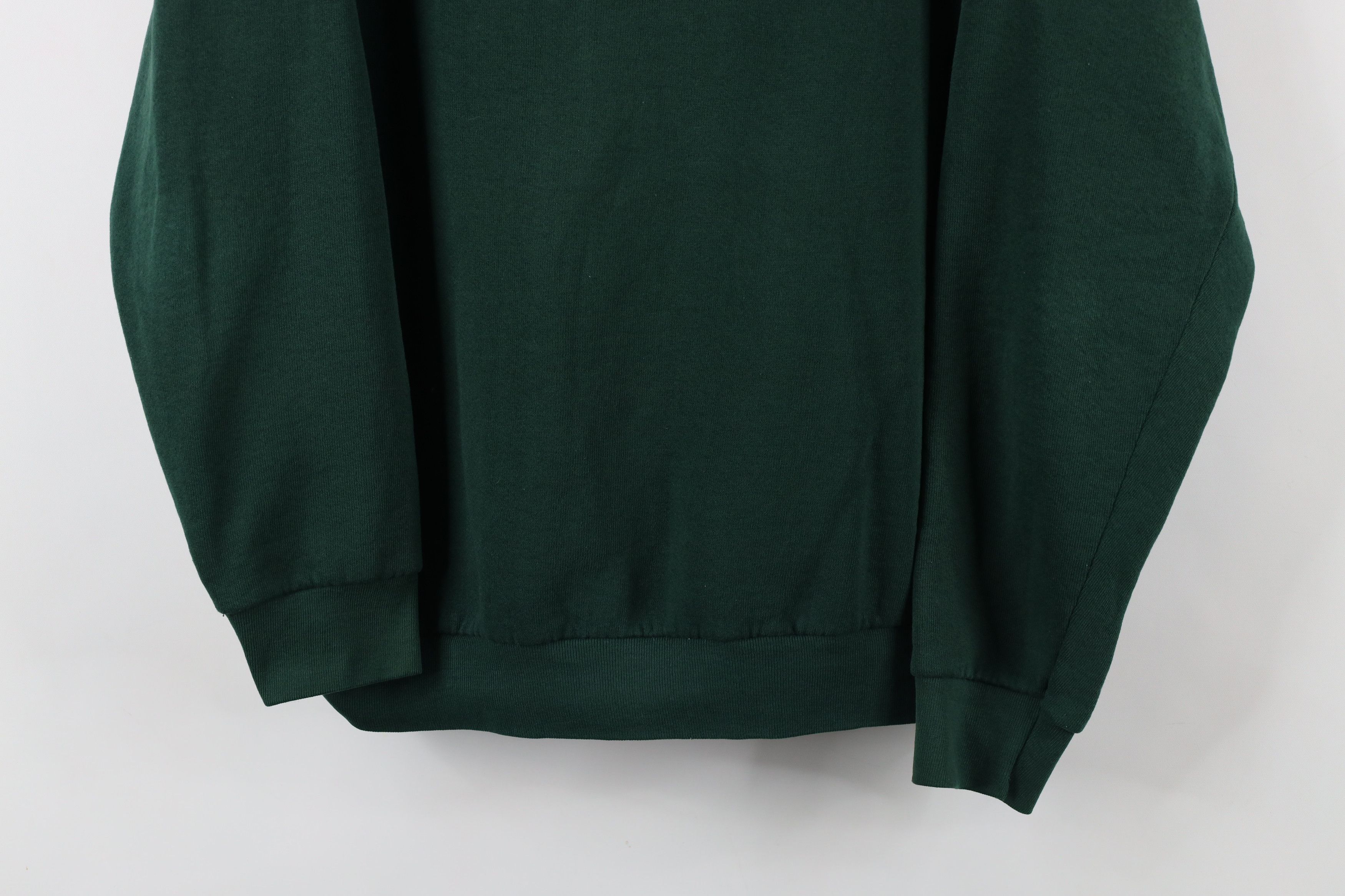 Vintage Vintage 90s Streetwear Boxy Fit Crewneck Sweatshirt Green Size US XL / EU 56 / 4 - 3 Thumbnail