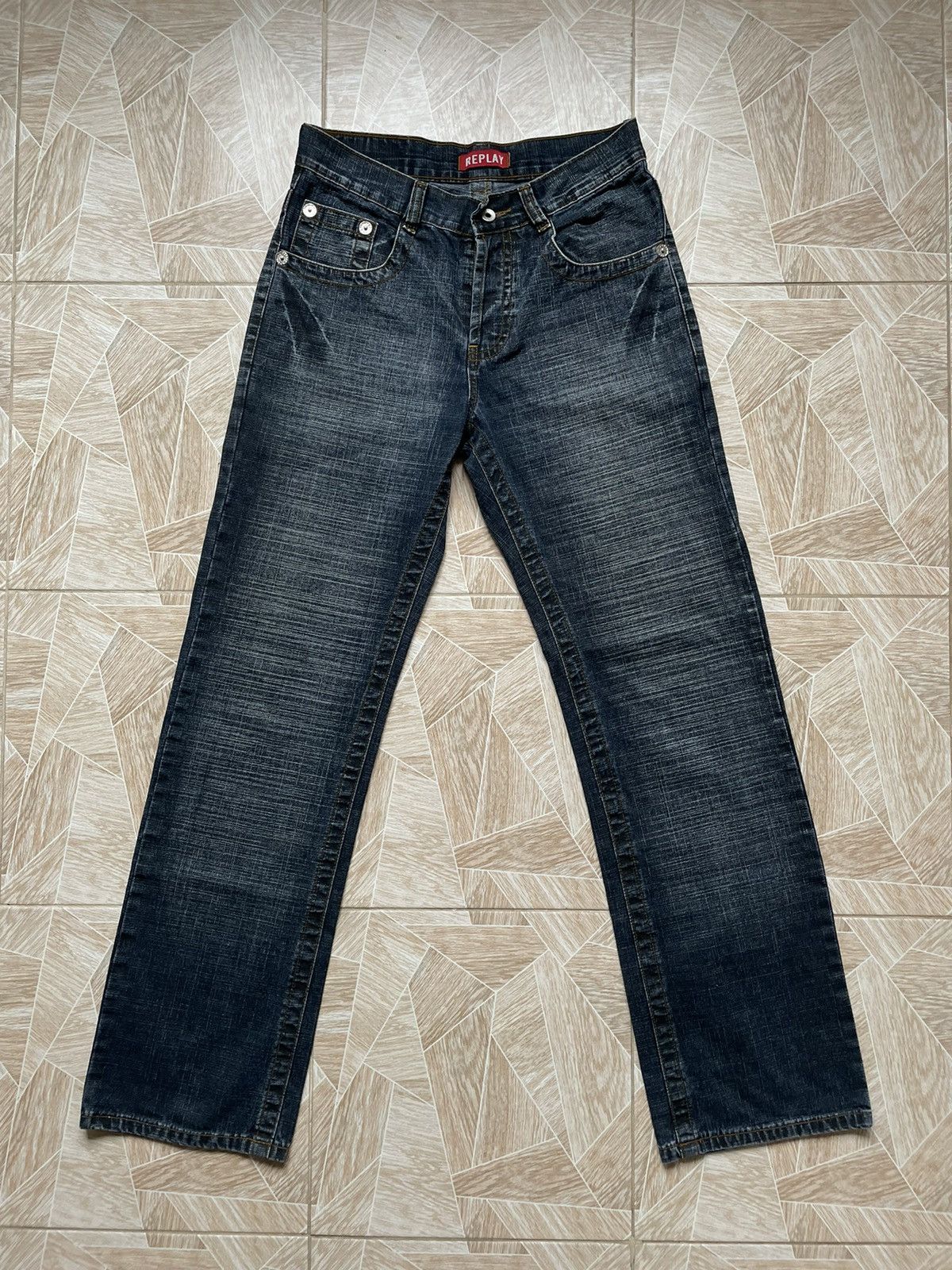 Japanese Brand × Replay × Vintage Y2K Archive Rare Italy Designers Vintage Replay Denim Jeans Size US 31 - 1 Thumbnail