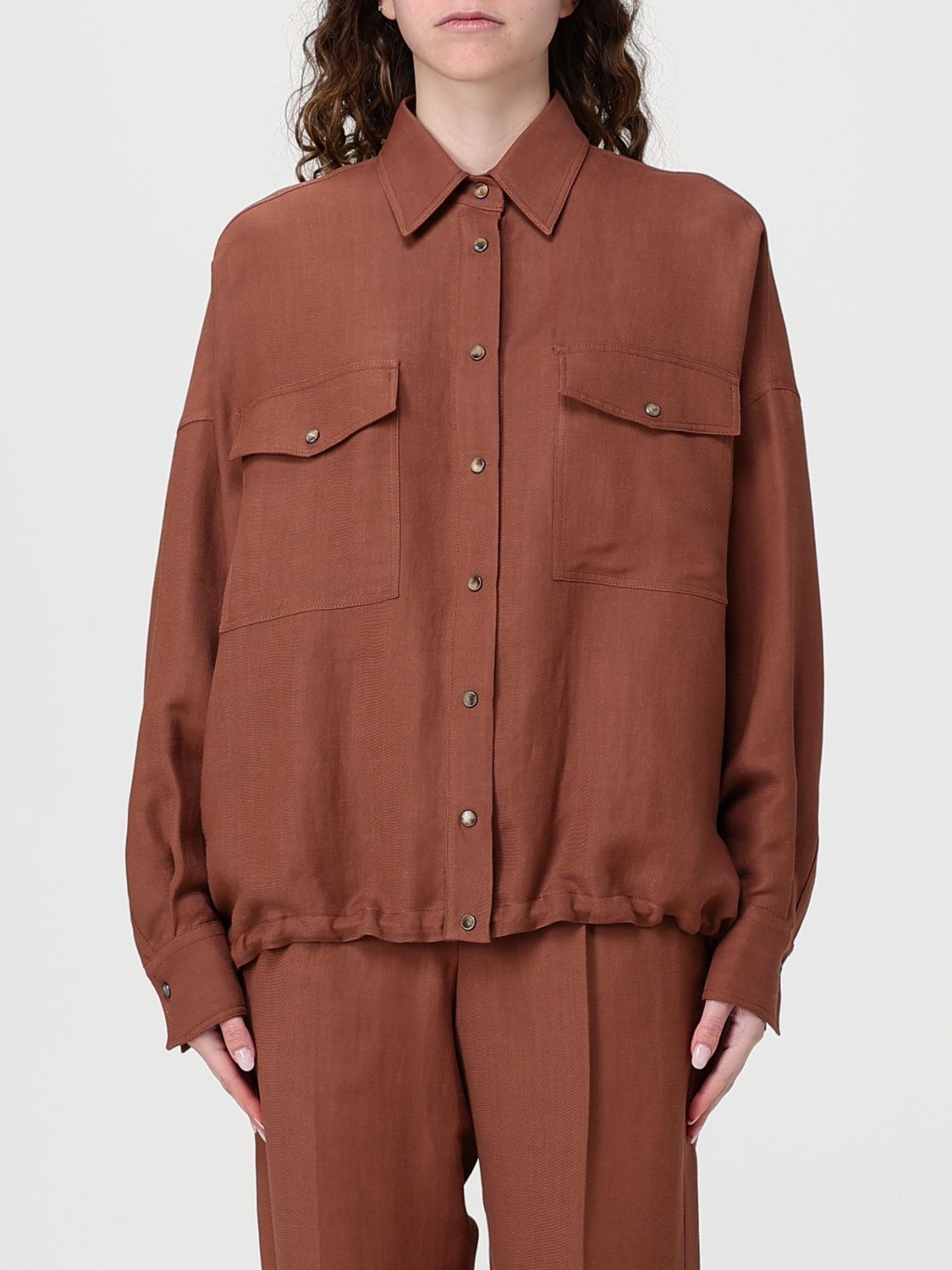 Brunello Cucinelli Brunello Cucinelli Shirt Woman Red Size XS / US 0-2 / IT 36-38 - 1 Thumbnail