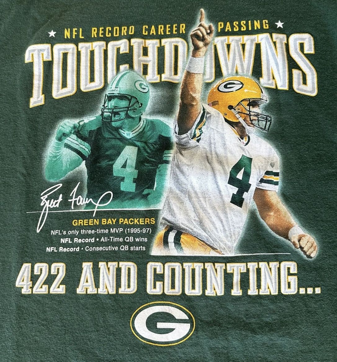 NFL × Reebok × Vintage Vintage Y2K Green Bay Packers Brett Favre Size XXL Size US XXL / EU 58 / 5 - 2 Thumbnail