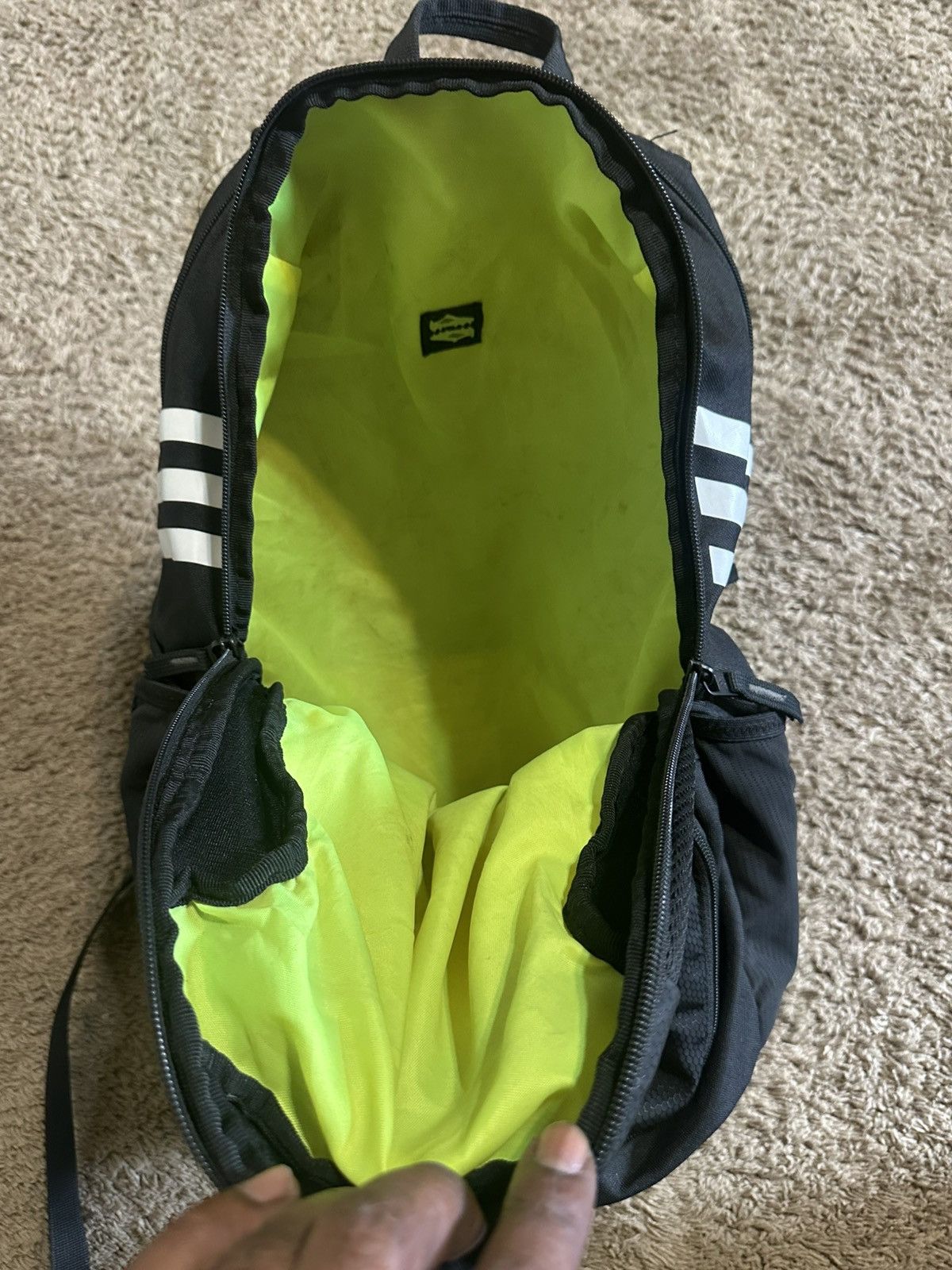 Adidas Vintage Adidas “triple black” backpack 00s Size ONE SIZE - 3 Thumbnail