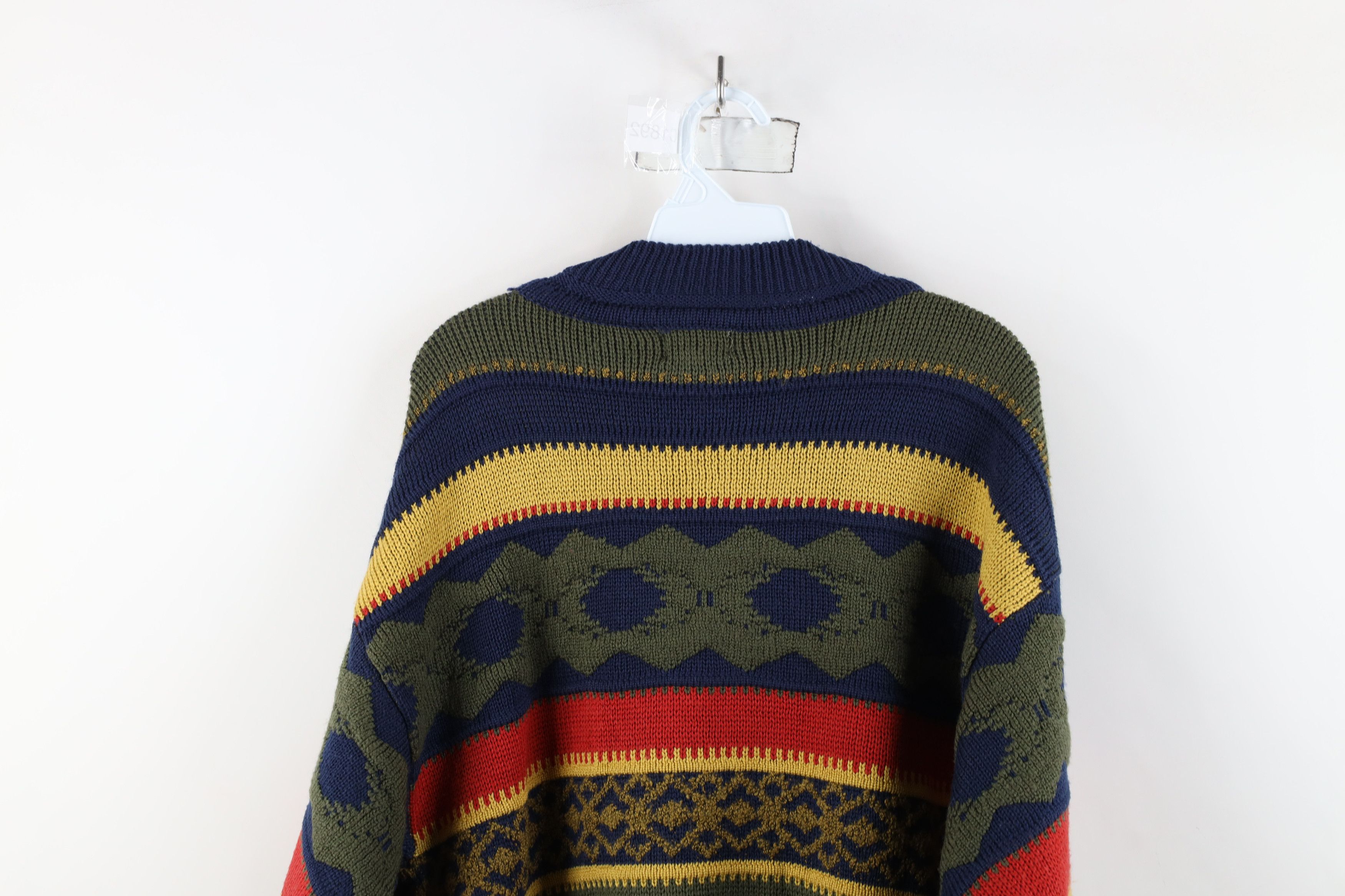 Vintage Vintage 90s Streetwear Fair Isle Wool Blend Knit Sweater Size US S / EU 44-46 / 1 - 8 Thumbnail