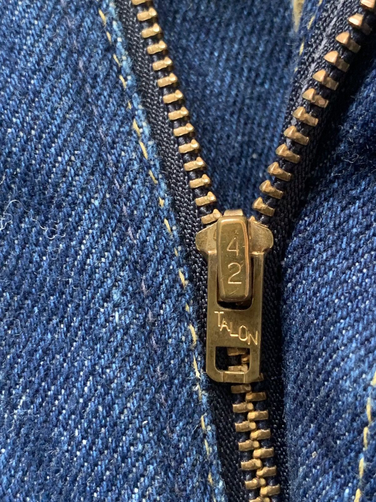 Lee × Vintage Rare!! Vintage 80s Lee Talon42 Zipper Made In USA Denim Pant Size 24" / US 00 / IT 34 - 22 Thumbnail
