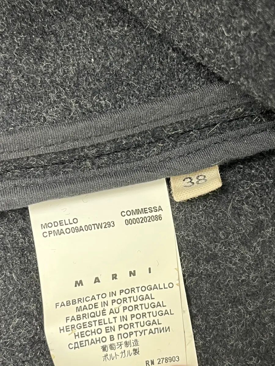 Marni AW2013 Marni Dark Grey Wool Classy Long Coat Size S / US 4 / IT 40 - 10 Thumbnail