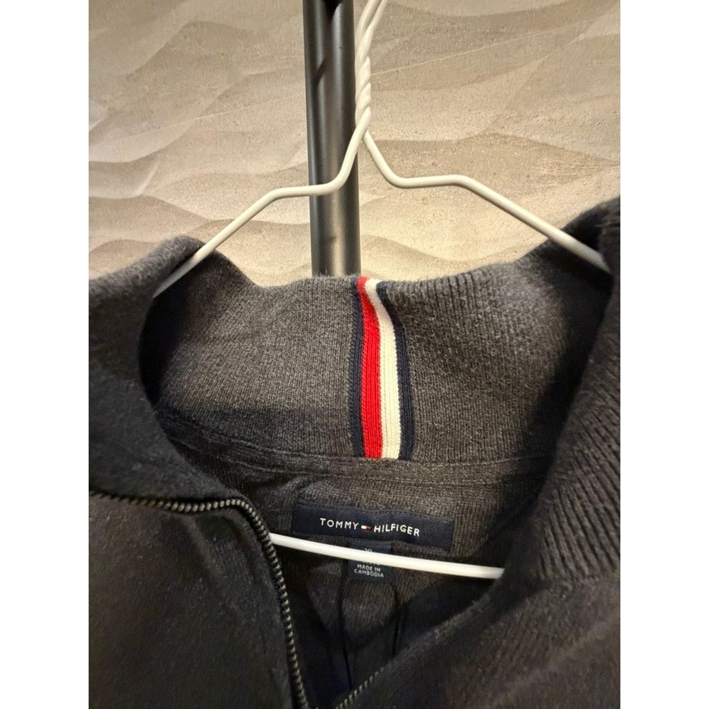 Tommy Hilfiger Tommy Hilfiger Men's Grey 3/4 Zip-Up Jacket Size US XL / EU 56 / 4 - 5 Thumbnail