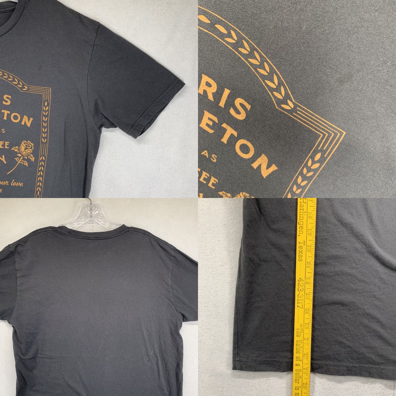 Vintage Chris Stapleton Shirt Graphic Print Medium Gray Crew Neck Short Sleeve Music T-Shirt Unisex Size US M / EU 48-50 / 2 - 8 Thumbnail