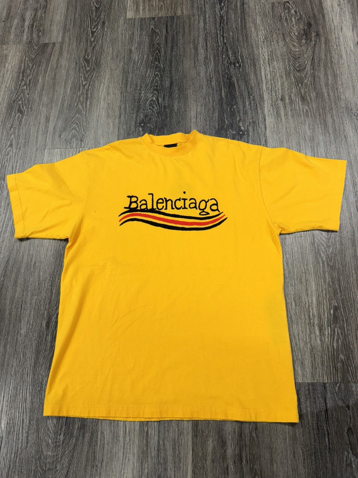 Balenciaga Balenciaga Hand-Drawn Logo T-Shirt Size US S / EU 44-46 / 1 - 1 Thumbnail