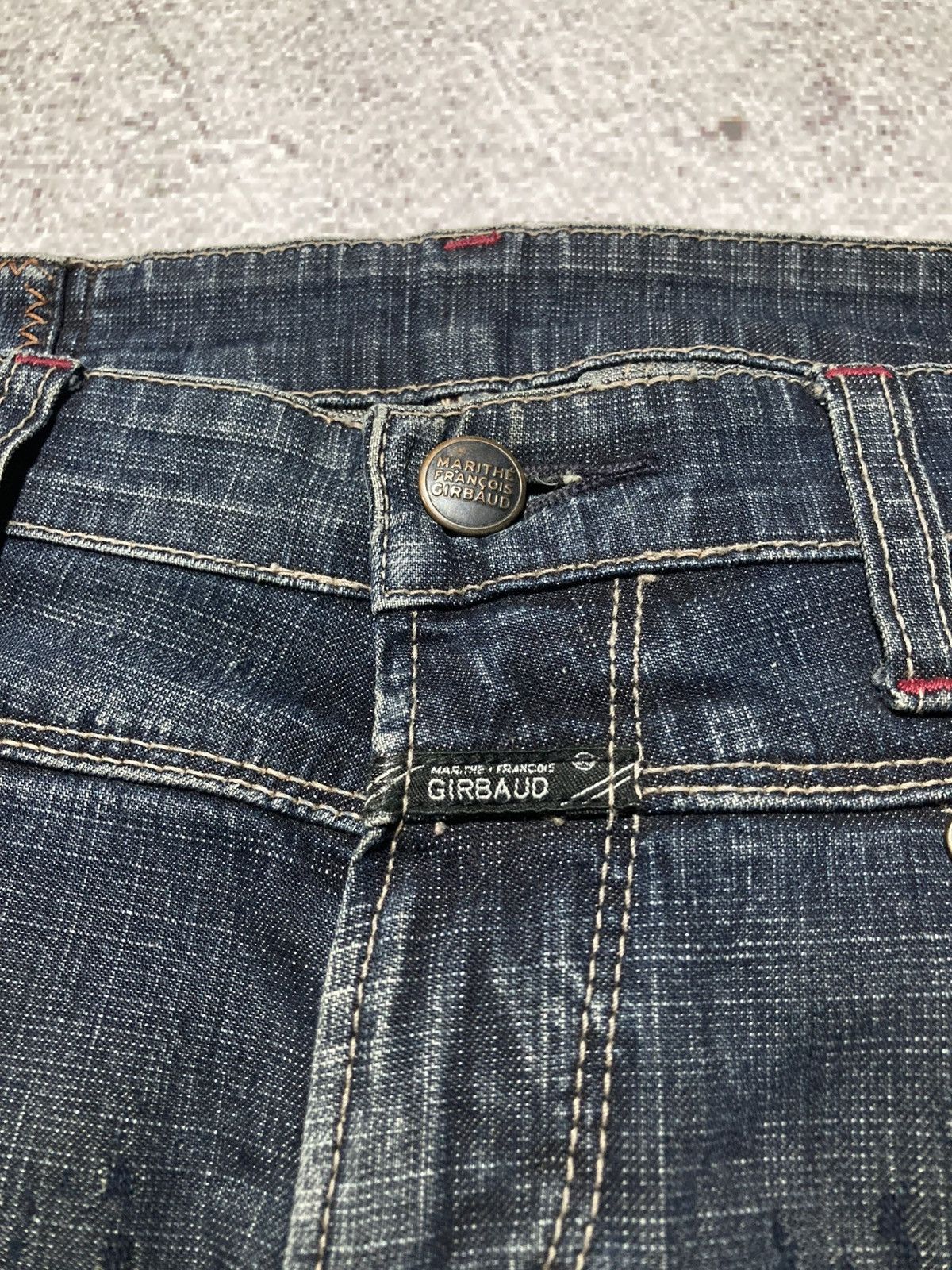 Marithe + Francois Girbaud 2000s Marithe + Francois Girbaud Distressed Bootcut Jeans Size US 29 - 11 Thumbnail