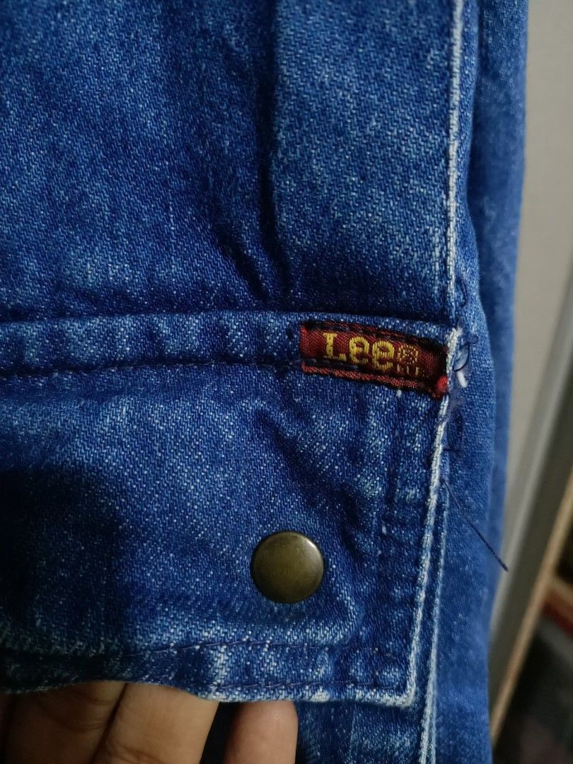 Lee Vintage 80s Lee Denim Toggle Jacket Made in Canada Size US L / EU 52-54 / 3 - 5 Thumbnail