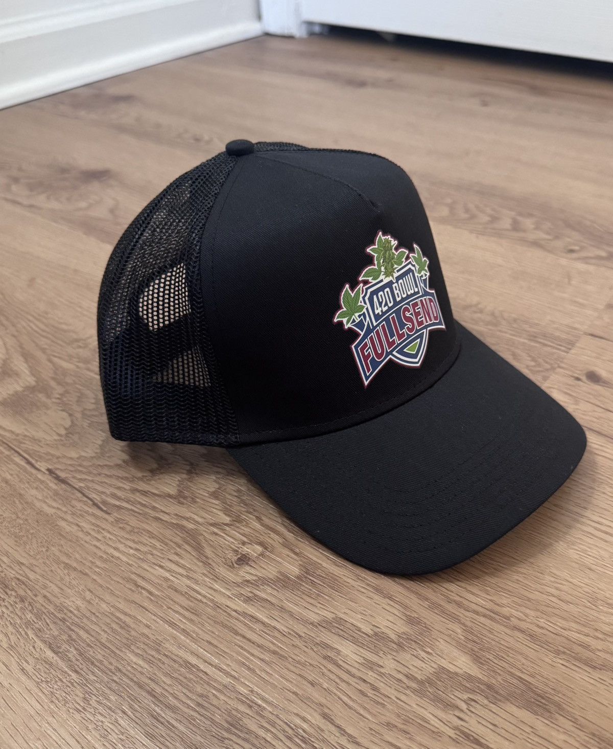 Full Send Nelk Boys Full Send 420 Bowl Trucker Hat Black Size ONE SIZE - 4 Thumbnail