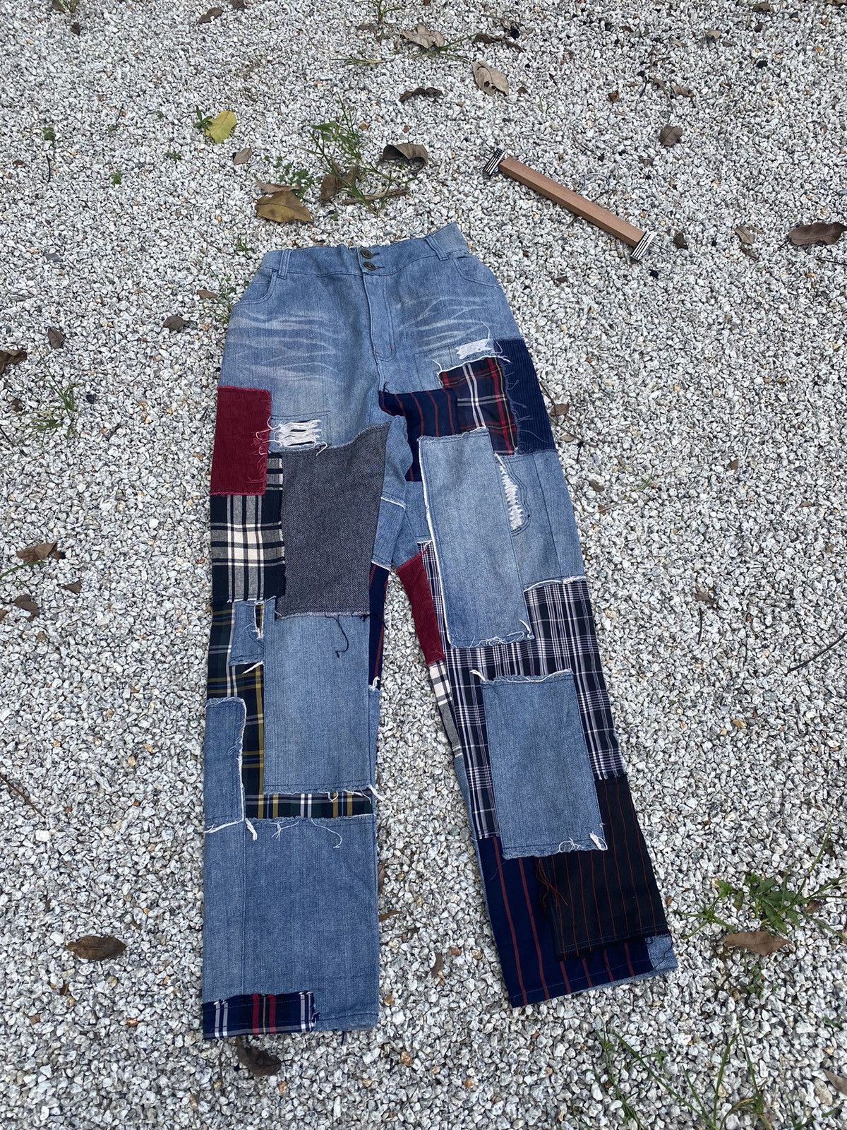 Vintage Vintage Patchwork Kohaku Jeans Pant Size US 33 - 2 Thumbnail