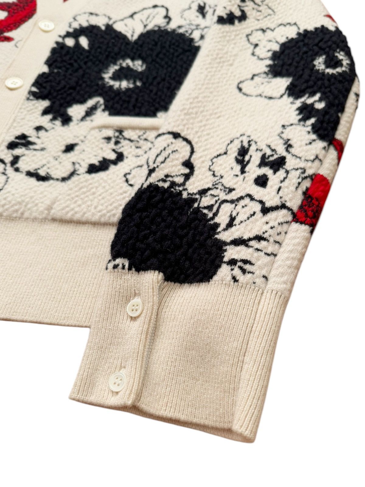 Thom Browne Textured Cashmere Koi Fish Cardigan Size US XXL / EU 58 / 5 - 3 Thumbnail