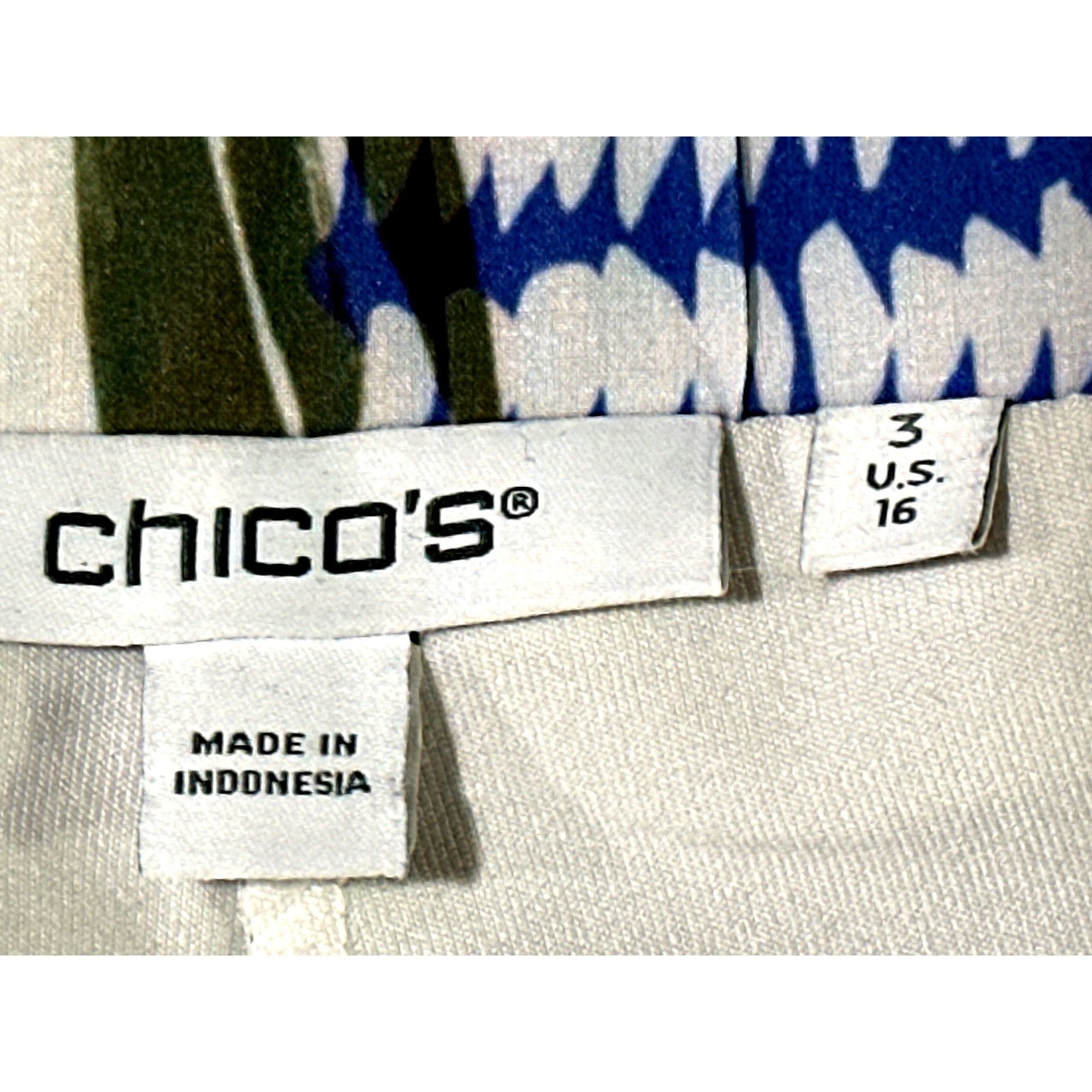 Chicos Chicos Tropical Print Coastal Lightweight Skort Built In Sho Size 38" / US 16 / IT 52 - 3 Thumbnail
