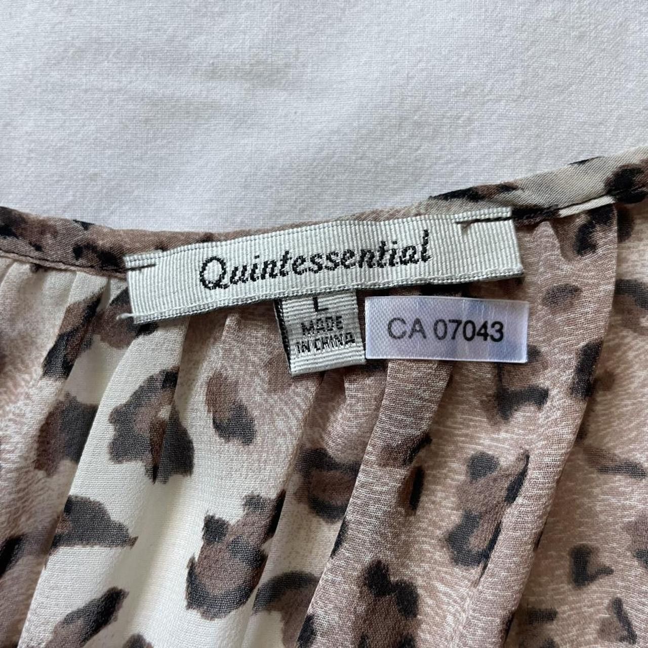 Vintage Semi sheer leopard print blouse size large Size L / US 10 / IT 46 - 5 Thumbnail