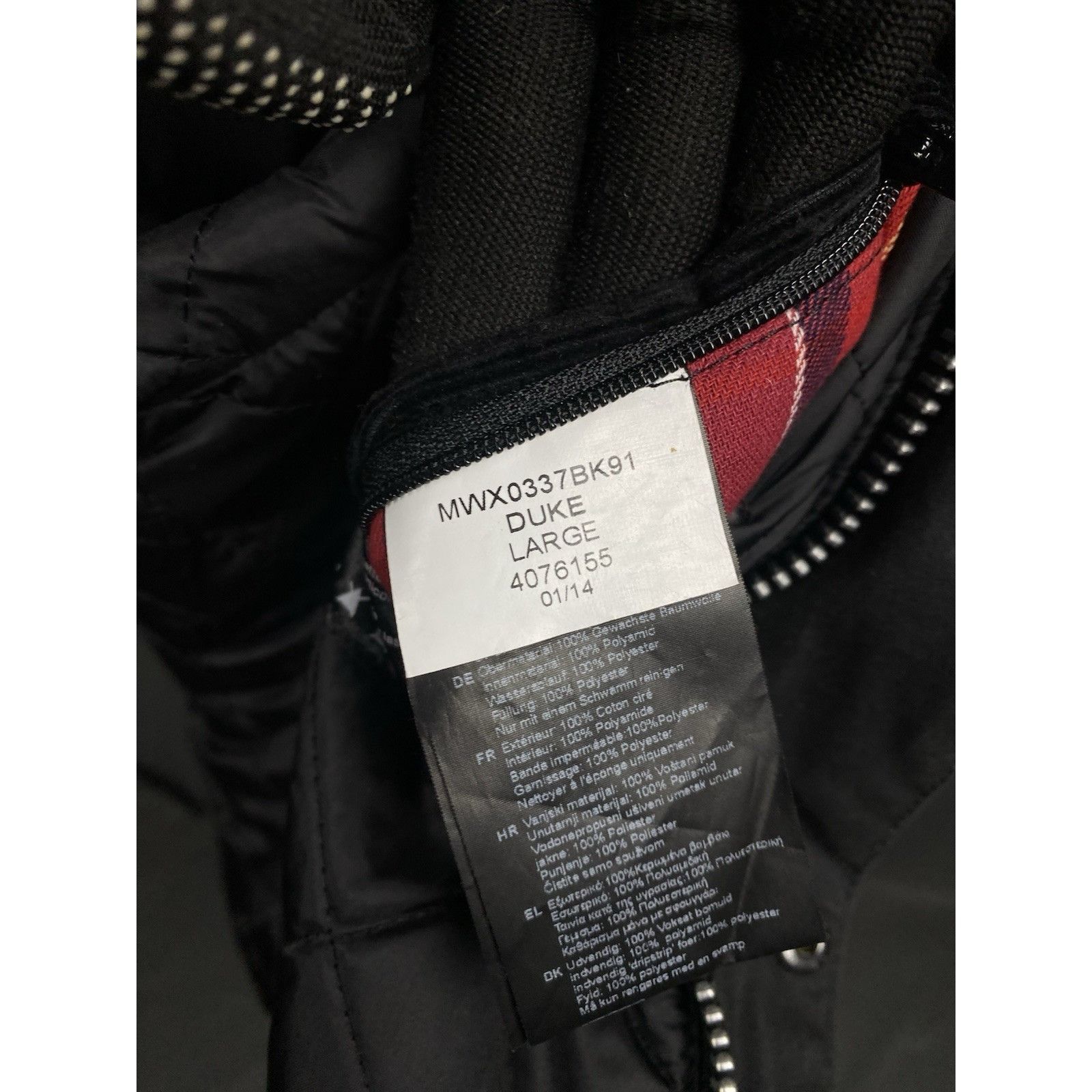 Barbour Barbour International Duke Men's Black Waxed Motorcycle Jack Size US L / EU 52-54 / 3 - 14 Thumbnail