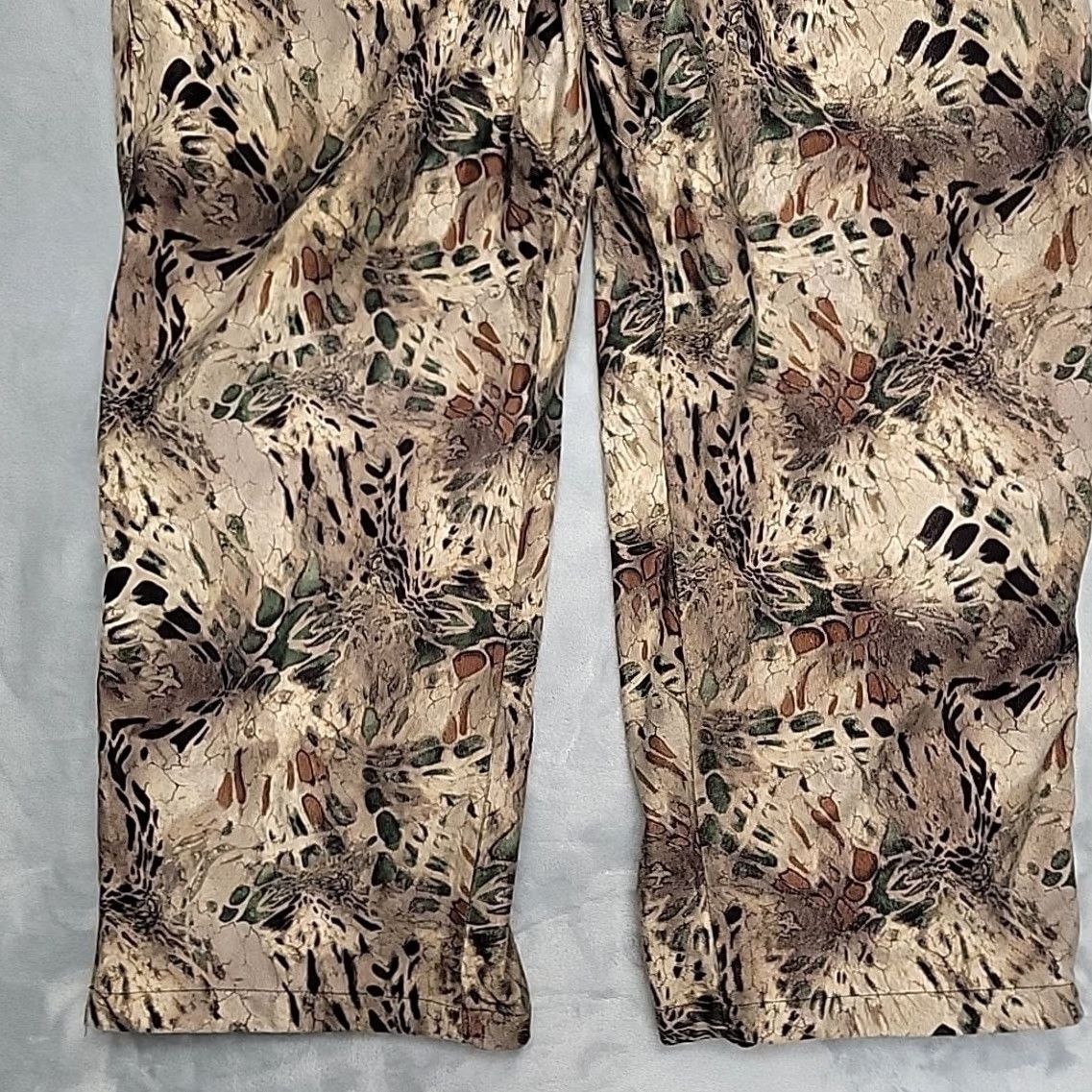 Vintage Prym1 Camo Pants Mens XL Brown Camouflaged Lined Elastic Waist Hunting Outdoors Size US 36 / EU 52 - 2 Thumbnail