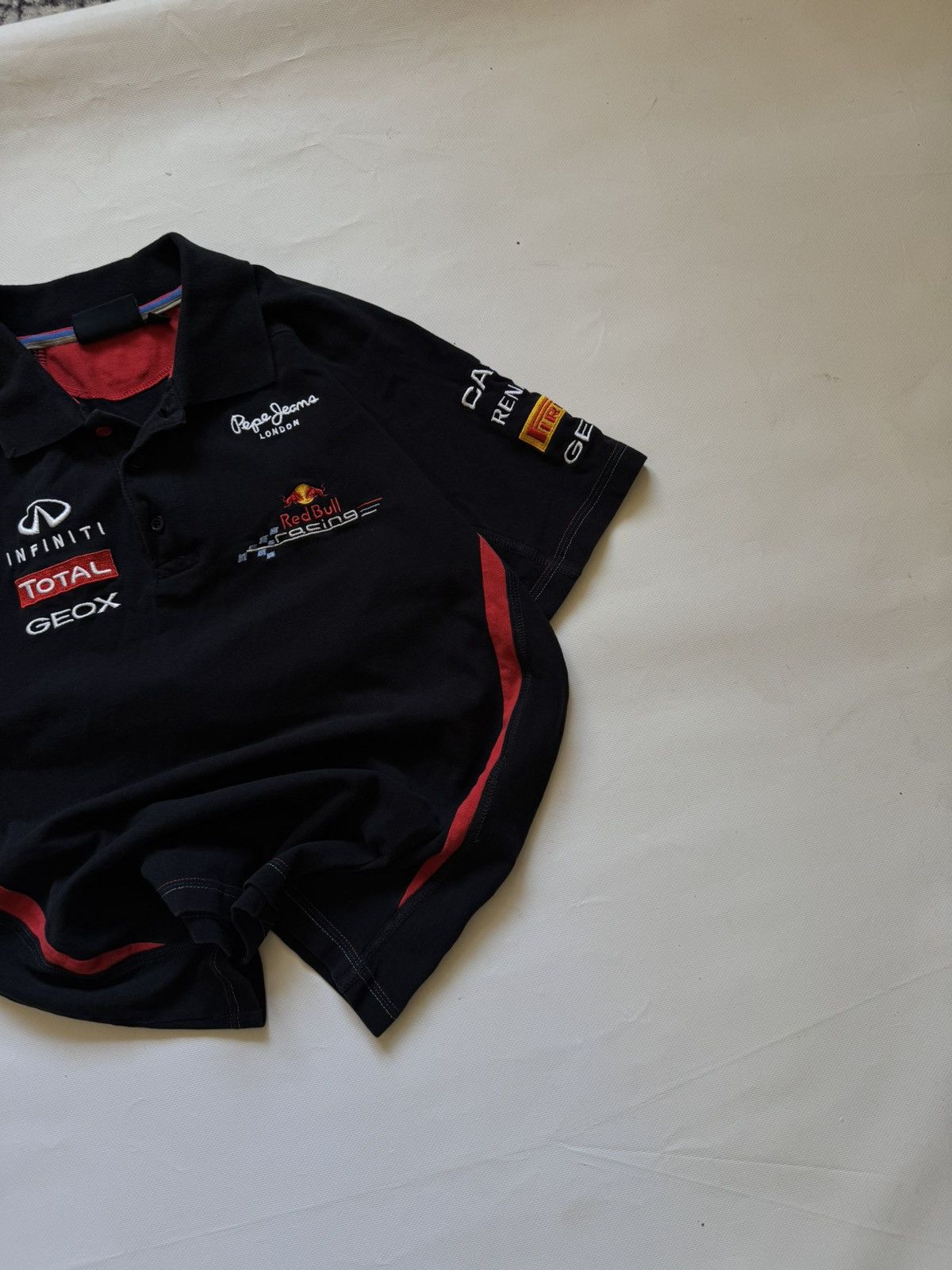 Red Bull RARE Vintage Red Bull Racing F1 Team Polo Shirt x Pepe Jeans Size US L / EU 52-54 / 3 - 3 Thumbnail