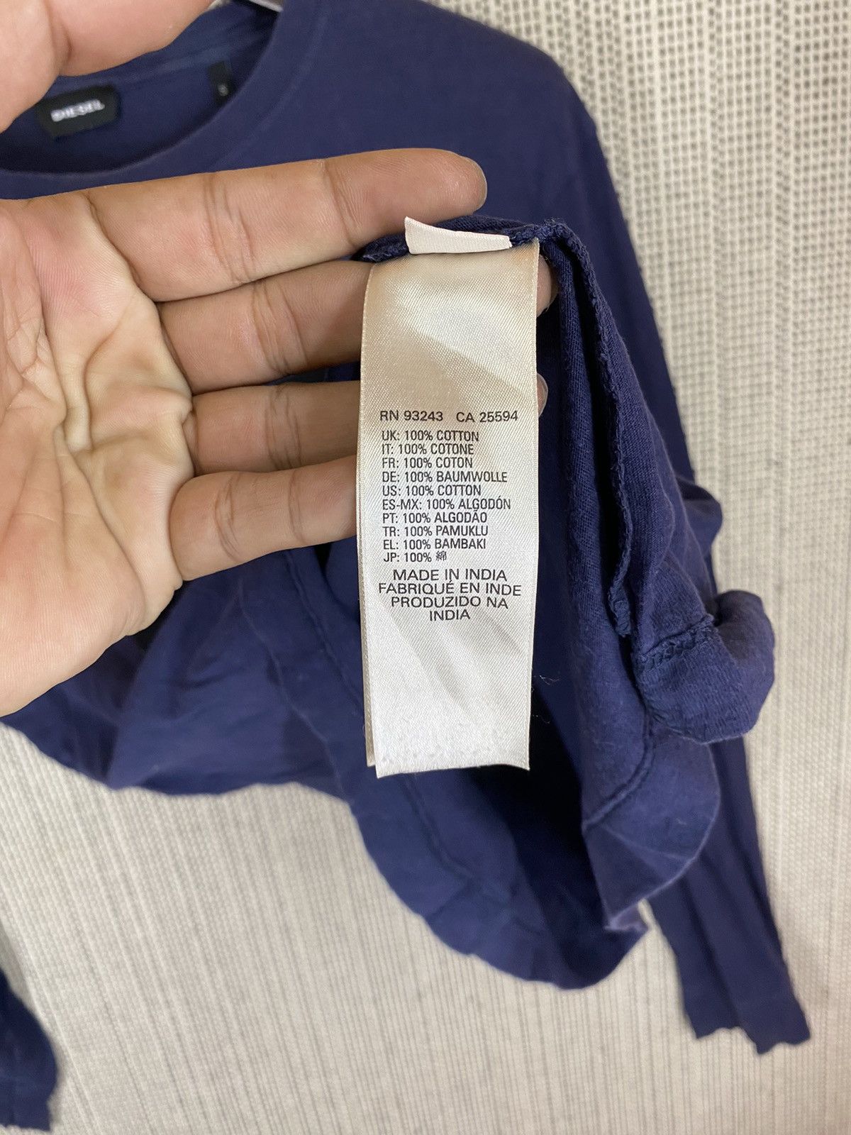 Diesel × Japanese Brand Diesel spellout tshirt longsleeve size s fits m Size US S / EU 44-46 / 1 - 5 Thumbnail