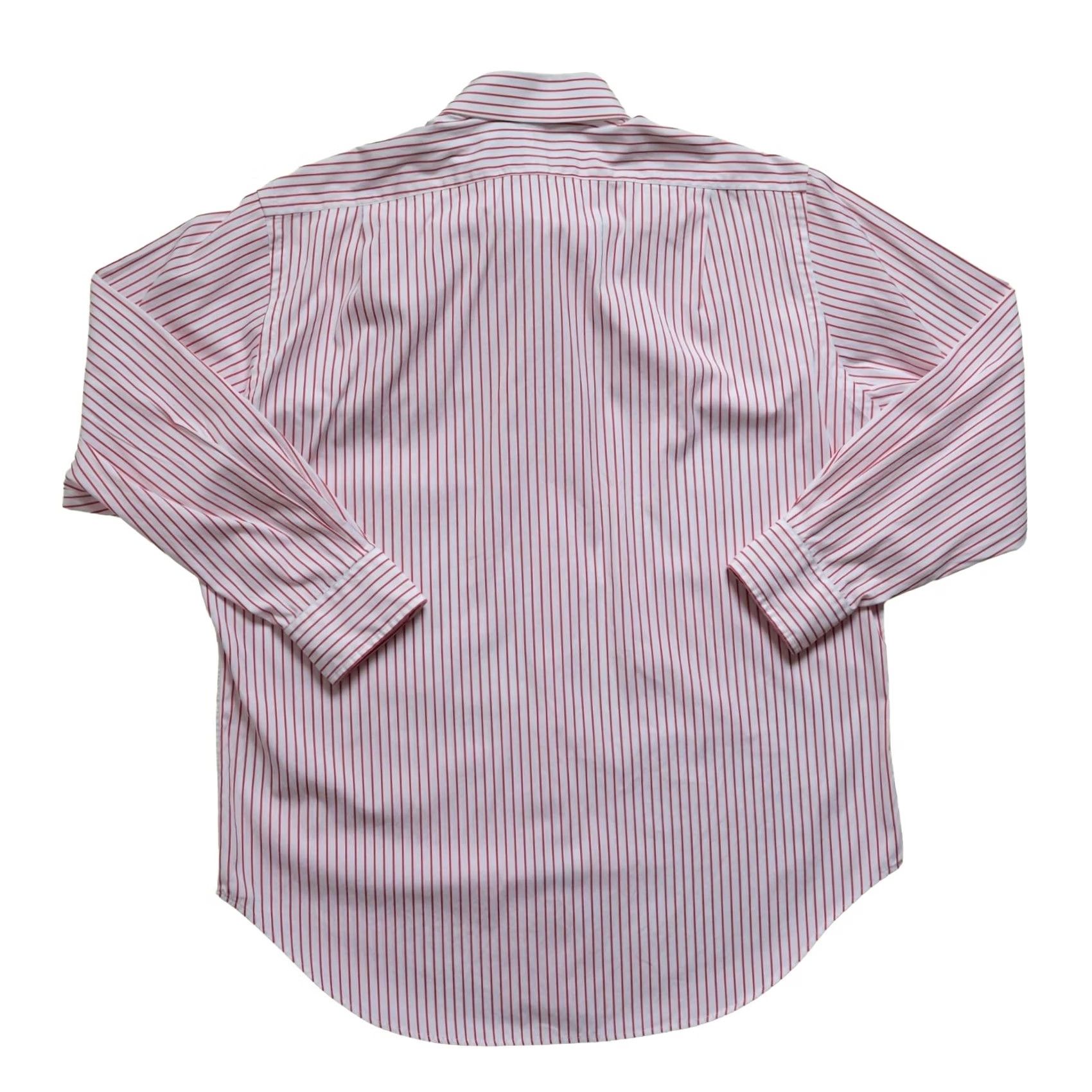 Ralph Lauren VINTAGE Ralph Lauren POLO SHIRT Button-Down Classic Fit Striped Cotton 90s Retro Men SZ 16 1/2 White Size US L / EU 52-54 / 3 - 3 Thumbnail
