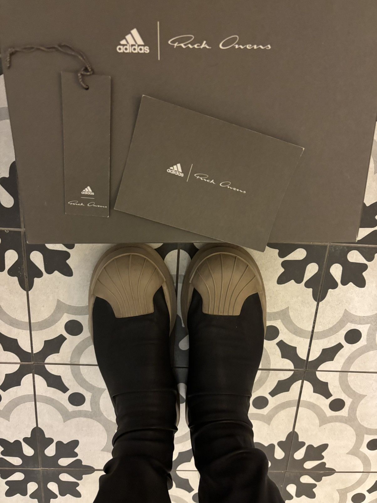 Adidas × Rick Owens Rick Owens Adidas Mastodon Stretch Boots – US 9/ EU 42 ⅔ Size US 9 / EU 42 - 2 Thumbnail