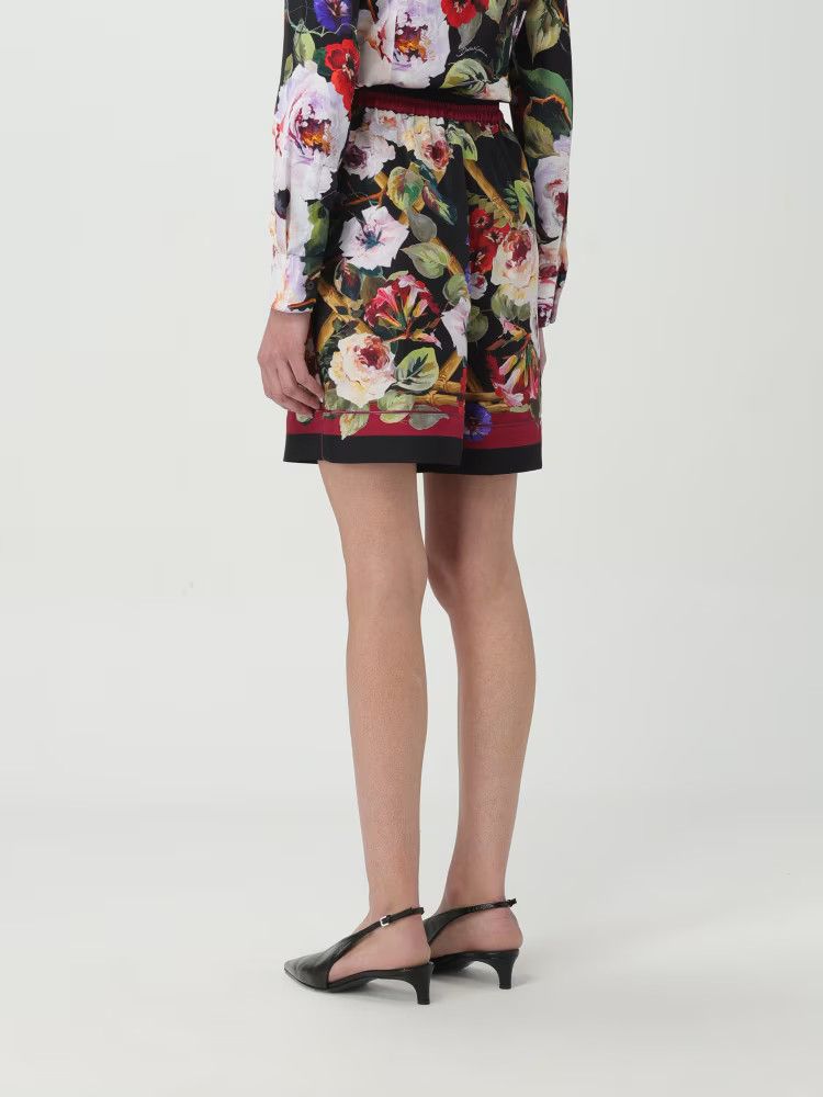 Dolce & Gabbana o1s22i1n1024 Rose Garden Pajama Short in Multicolor Size 27" / US 4 / IT 40 - 3 Thumbnail