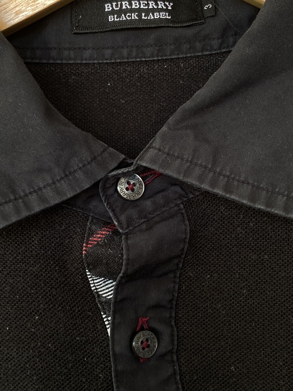 Vintage Vintage Burberry Black Label Nova Check Polo Shirt Size US M / EU 48-50 / 2 - 7 Thumbnail