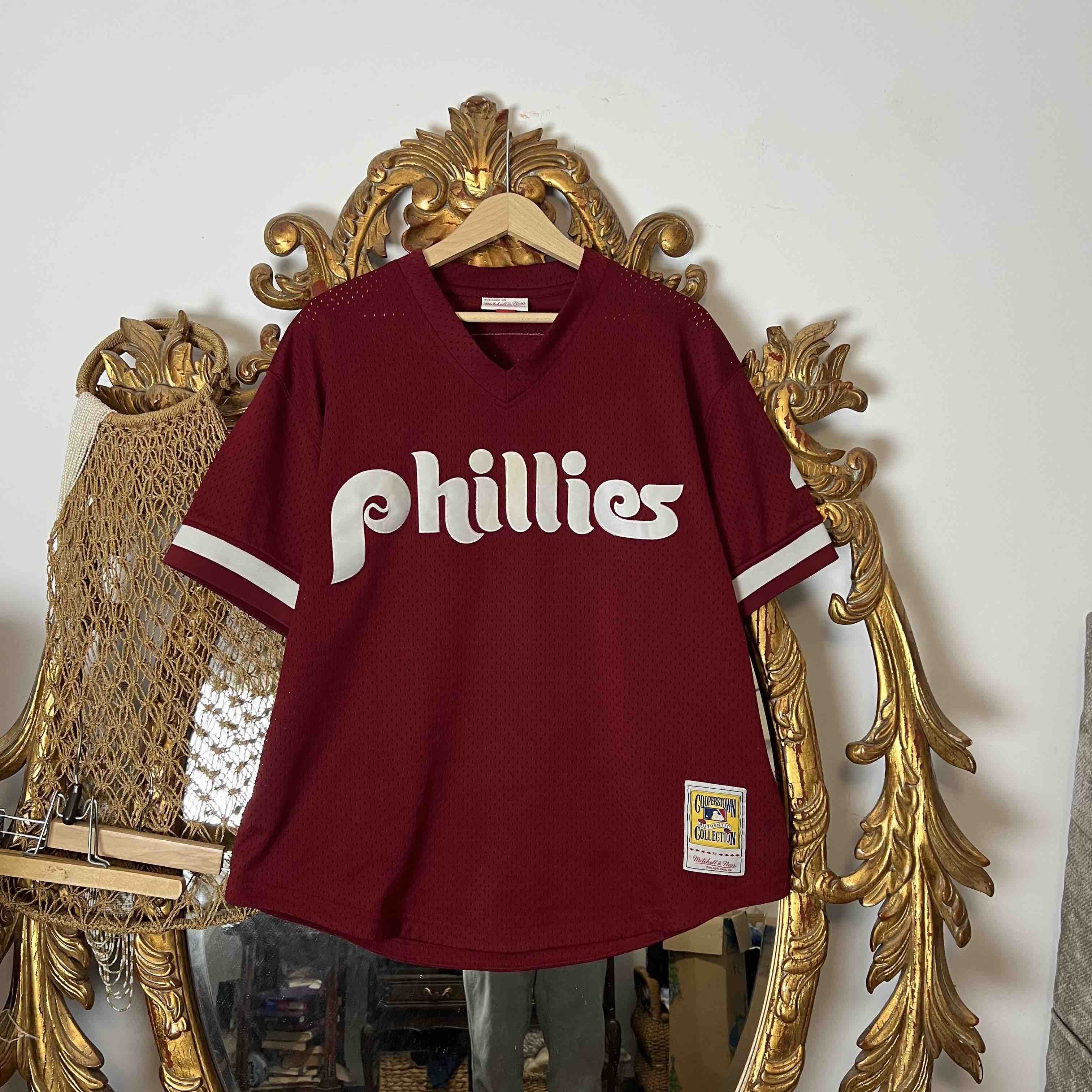 Mitchell and Ness Phillies Dykstra MLB Baseball Sz XL Jersey
