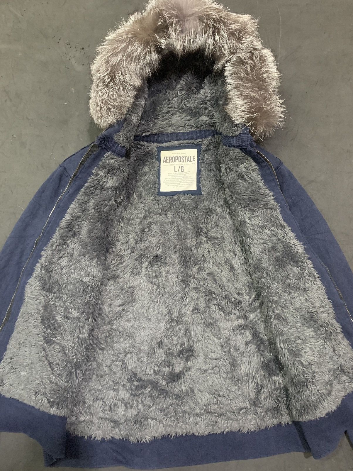 Aeropostale × Japanese Brand × Le Grande Bleu (L.G.B.) 💸BINDINGOFFER💸Aeropostale Faux Fur Hoodie lgb ifsixwasnine Size US L / EU 52-54 / 3 - 2 Thumbnail