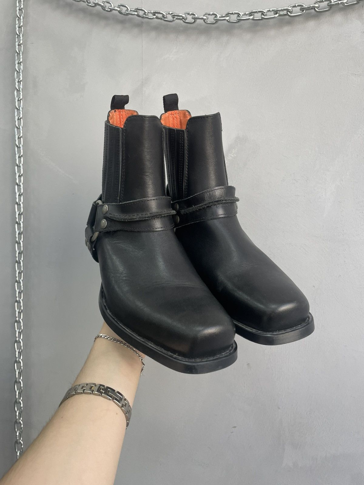 Dockers Moto Dockers 90s avant Garde Guidi style boots y2k Size US 9 / EU 42 - 5 Thumbnail