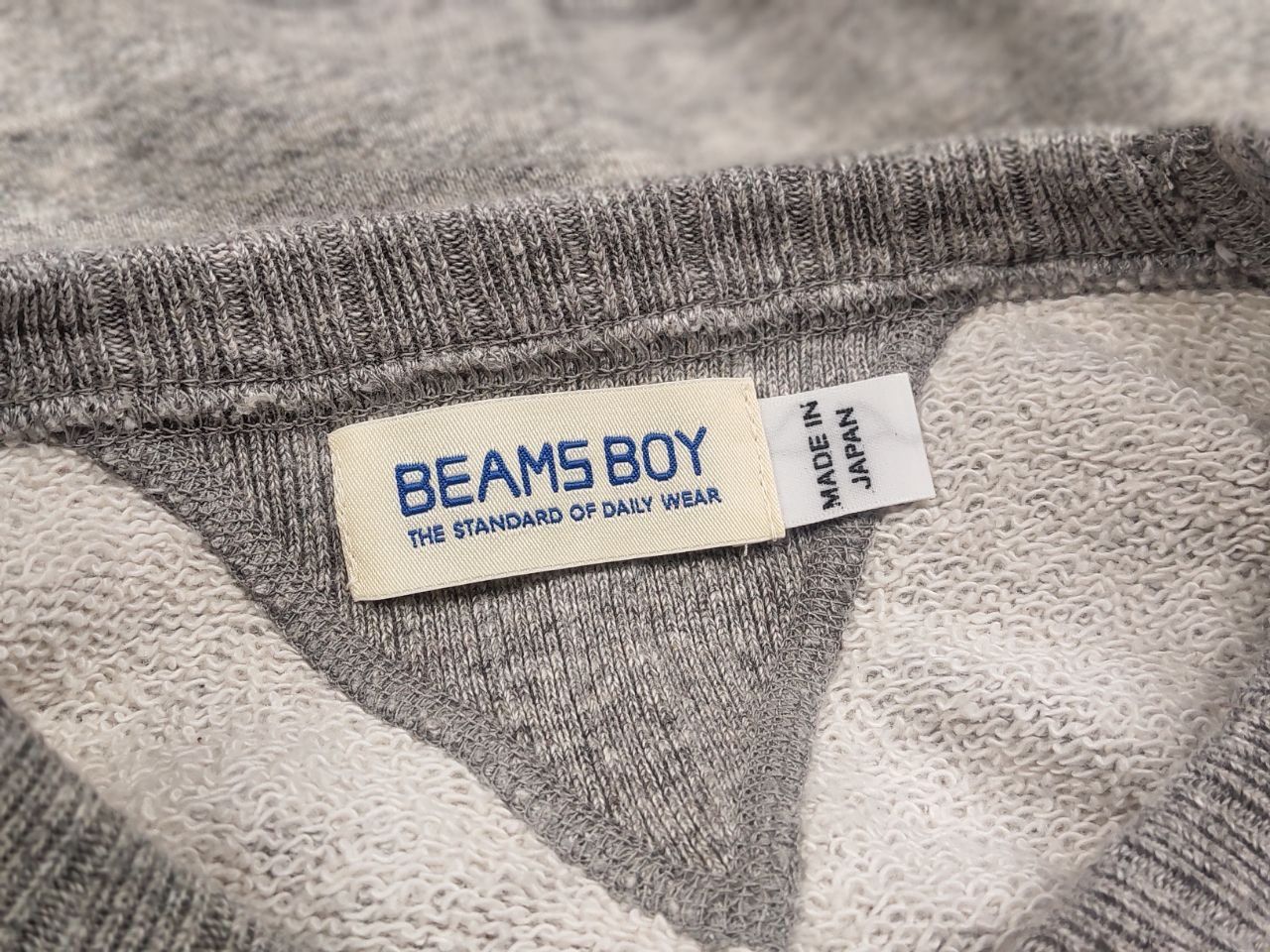 Beams Plus Beams Plus Boy Japan made blank Gray Crew Chek Sweatshirt Size US S / EU 44-46 / 1 - 10 Thumbnail
