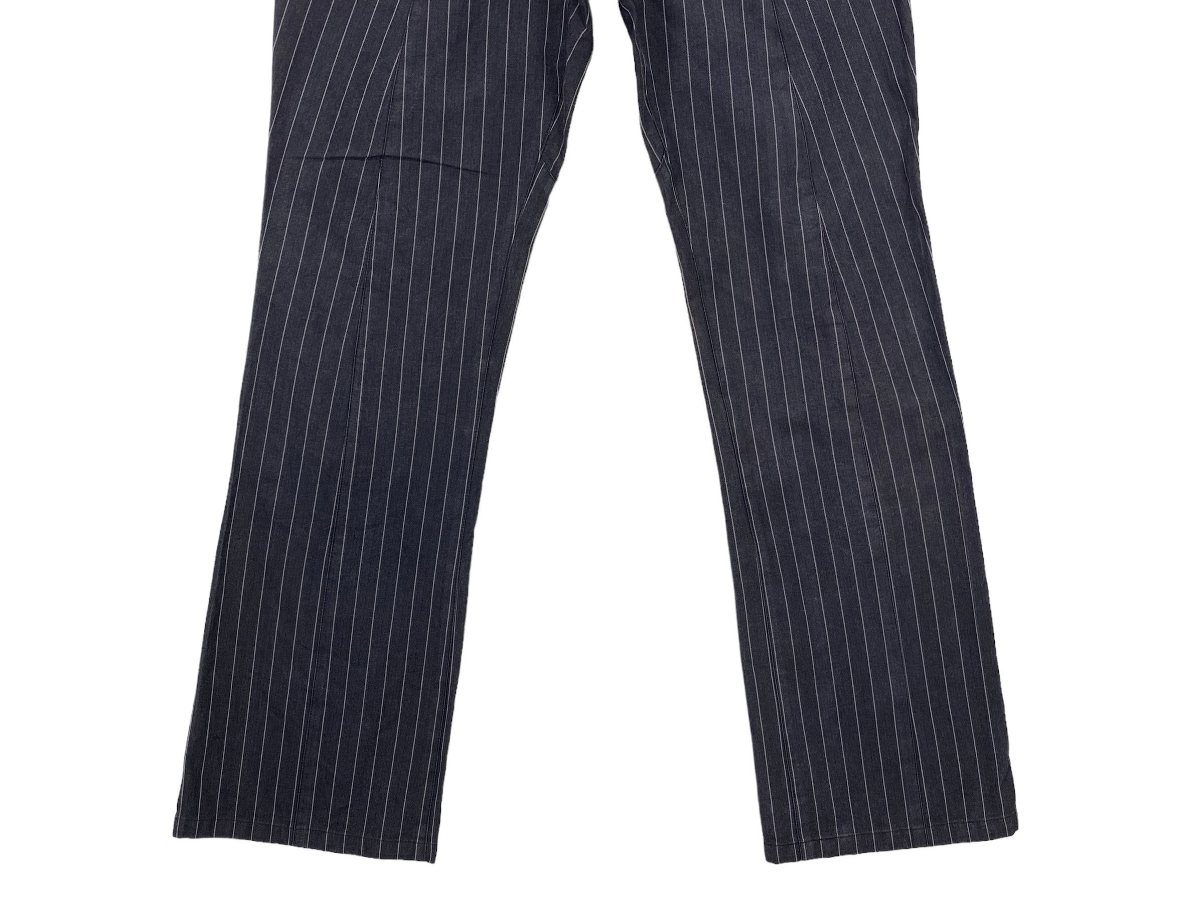 Japanese Brand Parashuto Bootcut Pants Stripes Flare Pants Size 26" / US 2 / IT 38 - 4 Thumbnail