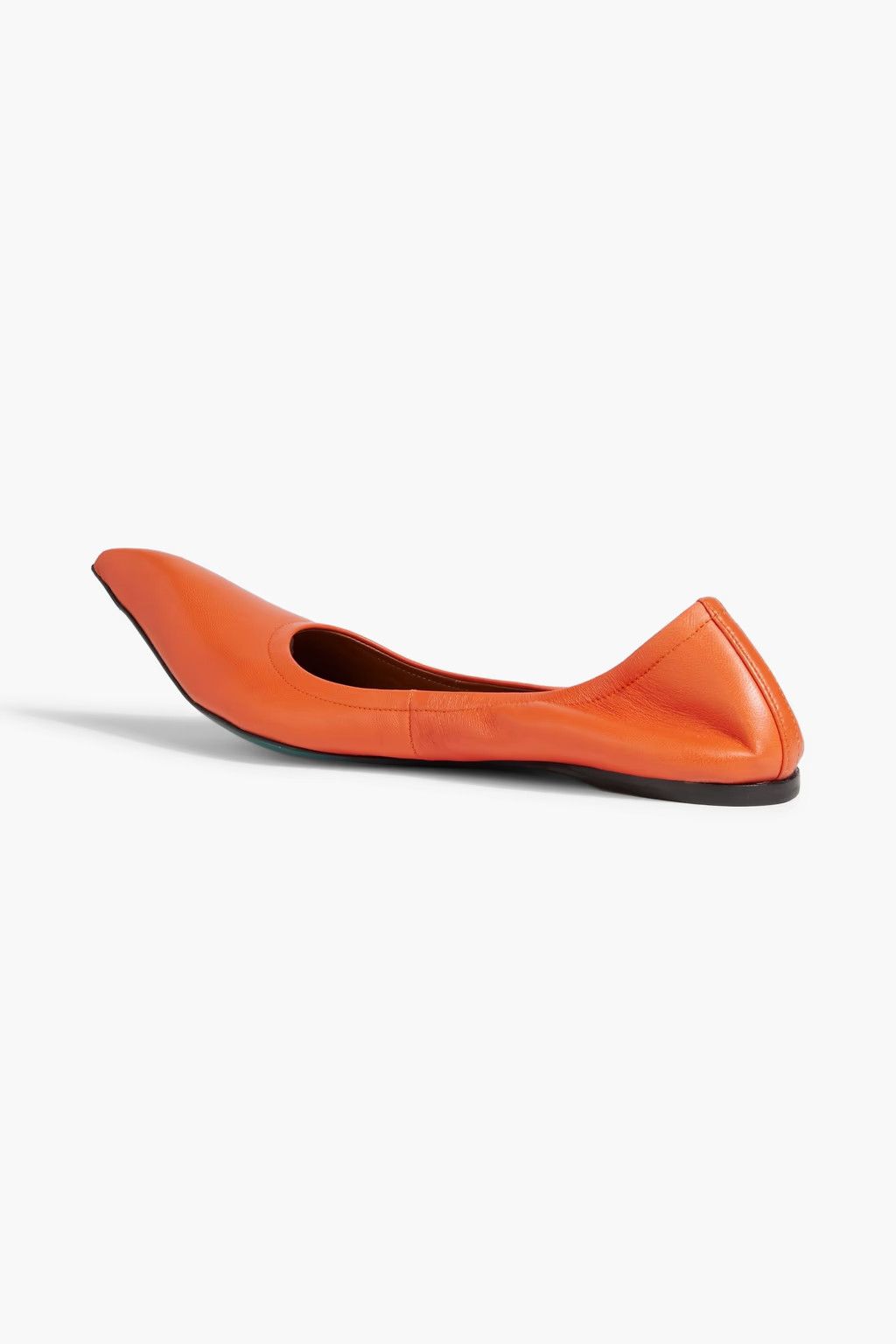 Marni o1y1025 Leather Ballet Flats in Orange Size US 10 / IT 40 - 2 Thumbnail