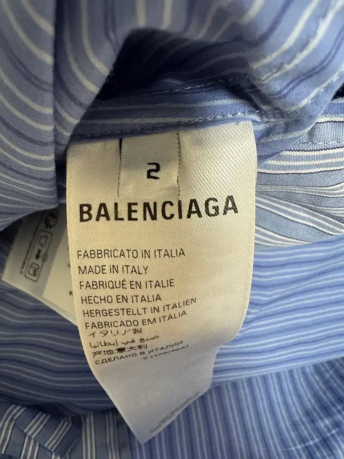 Balenciaga Balenciaga DIY Oversized Shirt Size US M / EU 48-50 / 2 - 3 Thumbnail