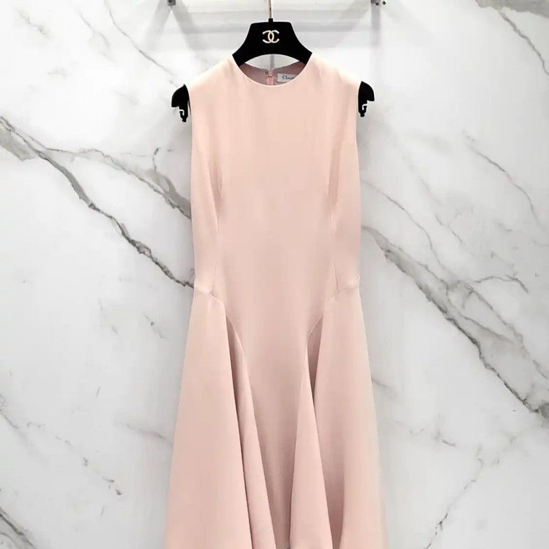 Dior Dior Summer Pink Silk Dress for Women 0089 Size S / US 4 / IT 40 - 1 Thumbnail