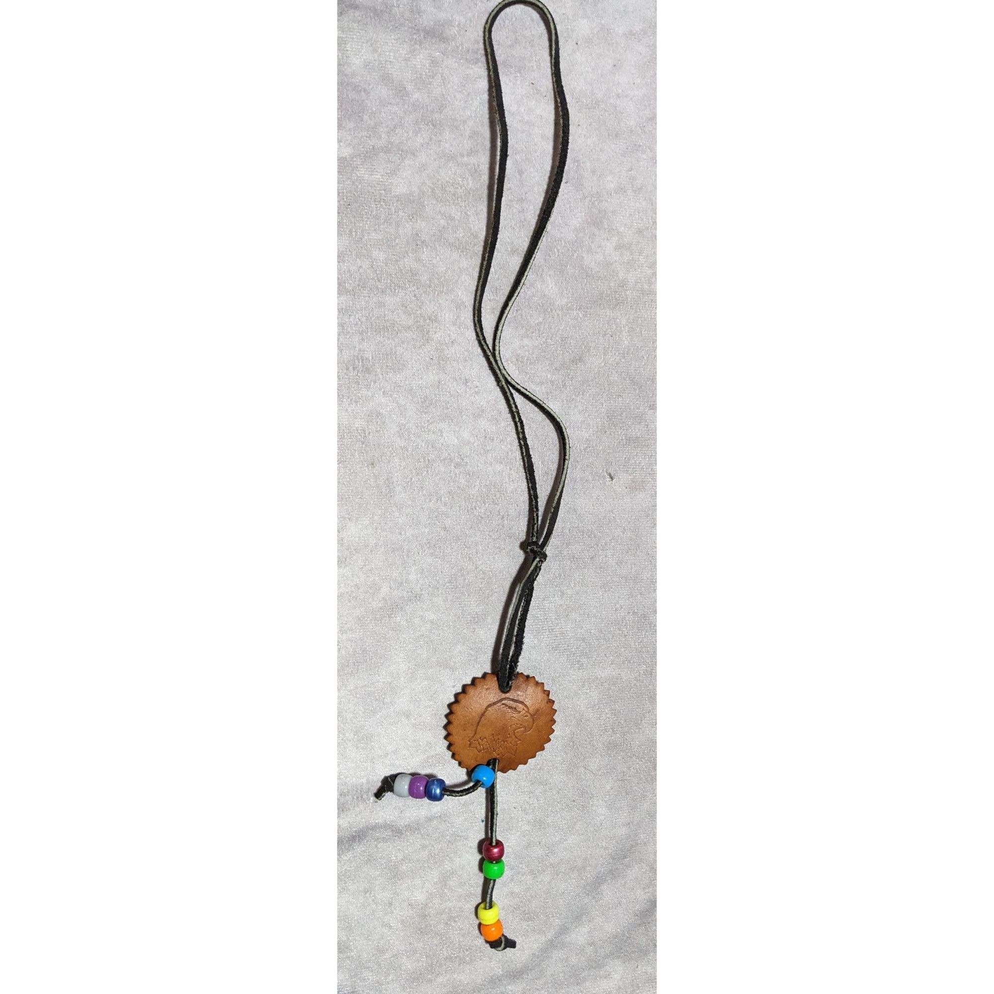 Other Handmade Leather Eagle Medallion Necklace Size ONE SIZE - 10 Thumbnail