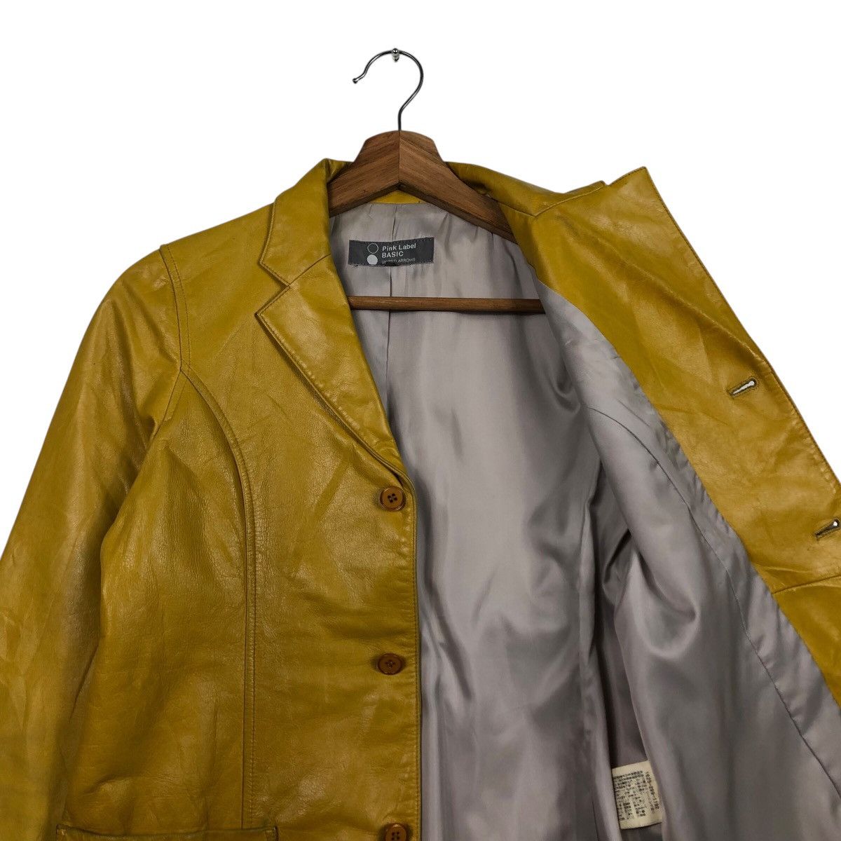 Japanese Brand United Arrows Pink Label Mustard Leather Japan Made Archive Size US M / EU 48-50 / 2 - 13 Thumbnail
