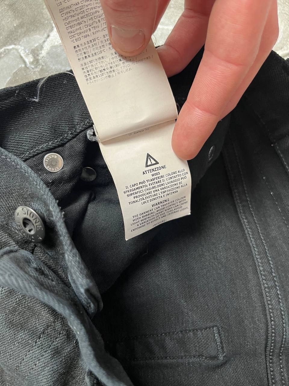 Stone Island Stone Island black denim trousers patch W30 L32 Size US 30 / EU 46 - 9 Thumbnail