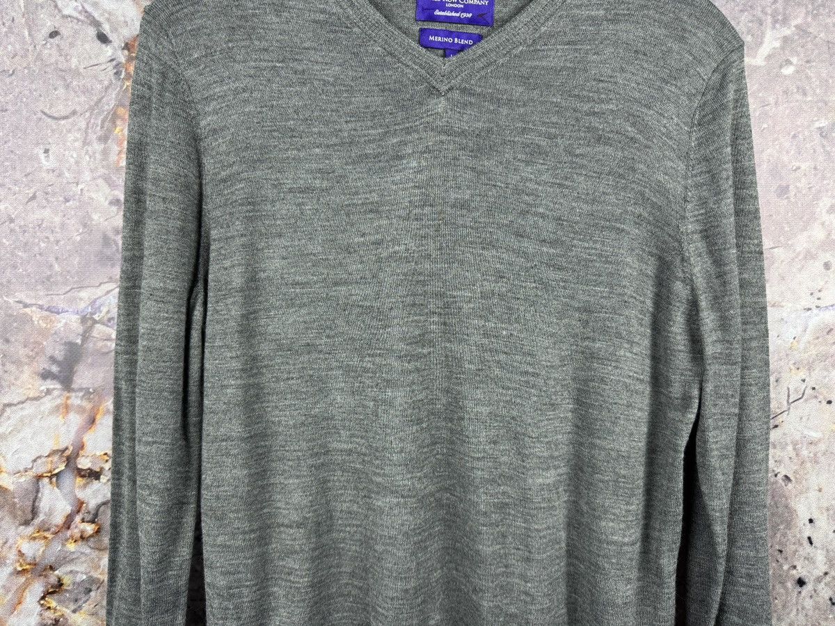 Savile Row Savile Row Company Merino Wool Crew Neck Sweater Gray Size US L / EU 52-54 / 3 - 3 Thumbnail